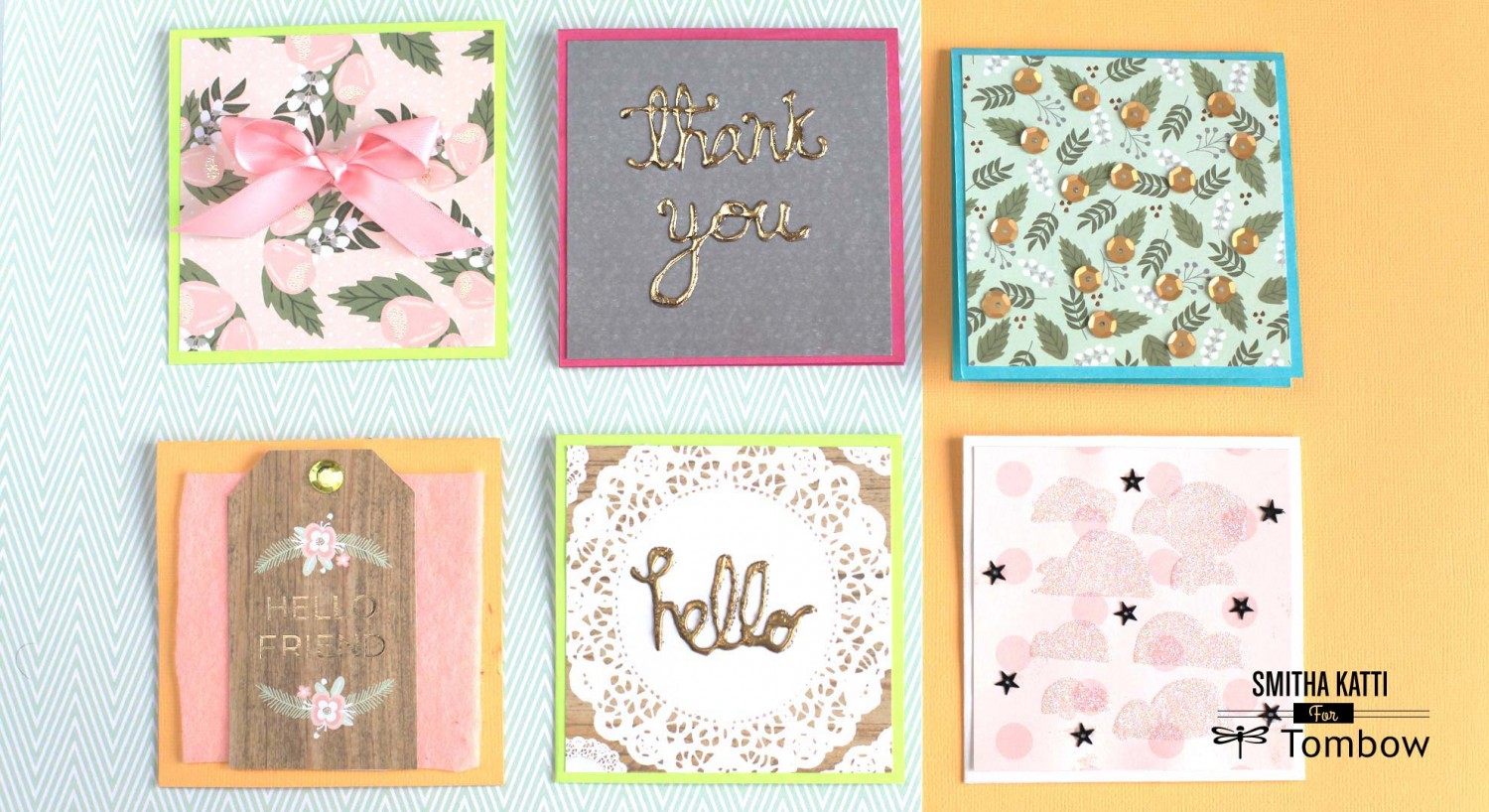 8 ways to use glue on handmade cards Tombow USA Blog