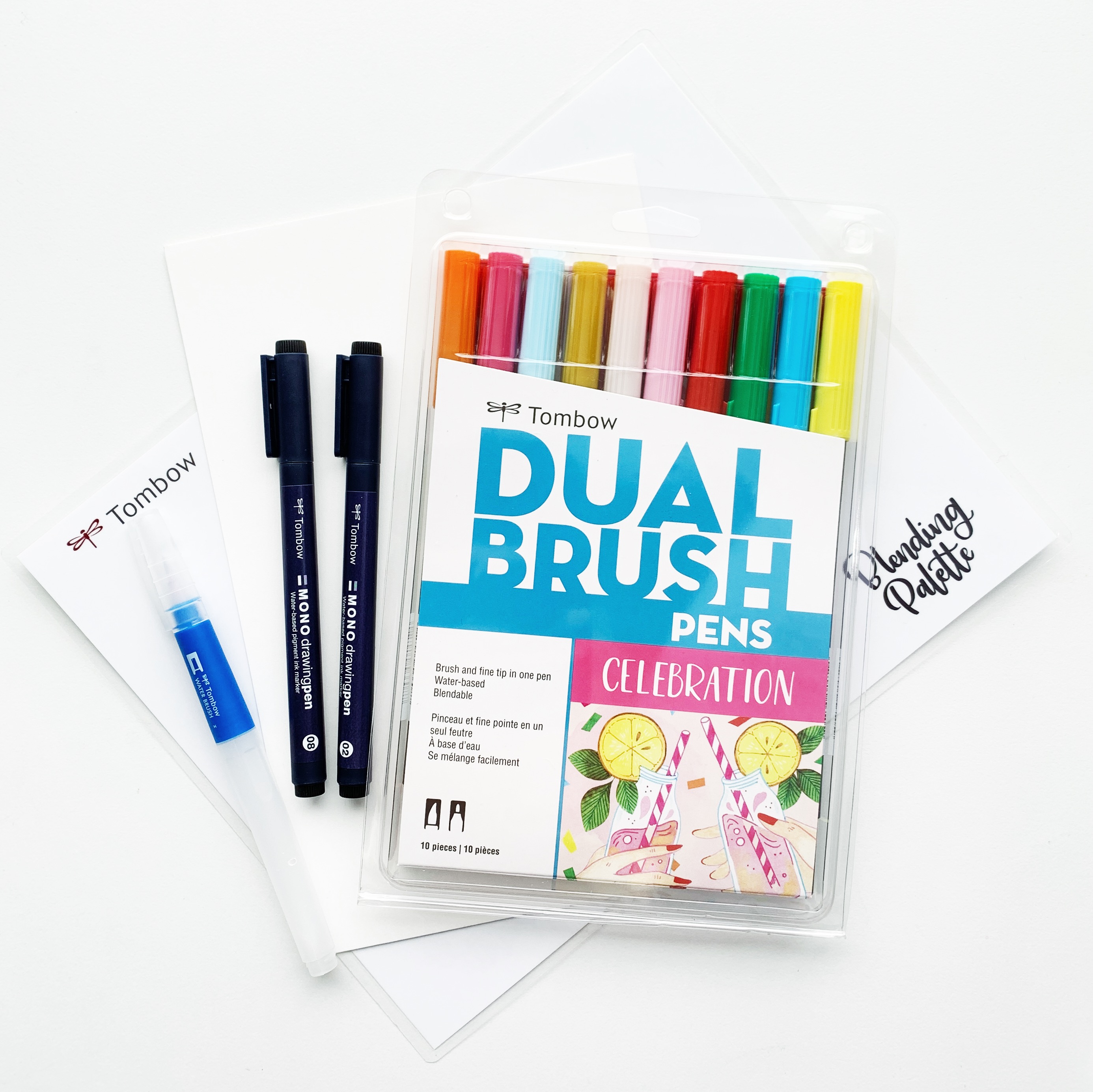 Dual Brush Pen Art Markers, Retro, 10-Pack