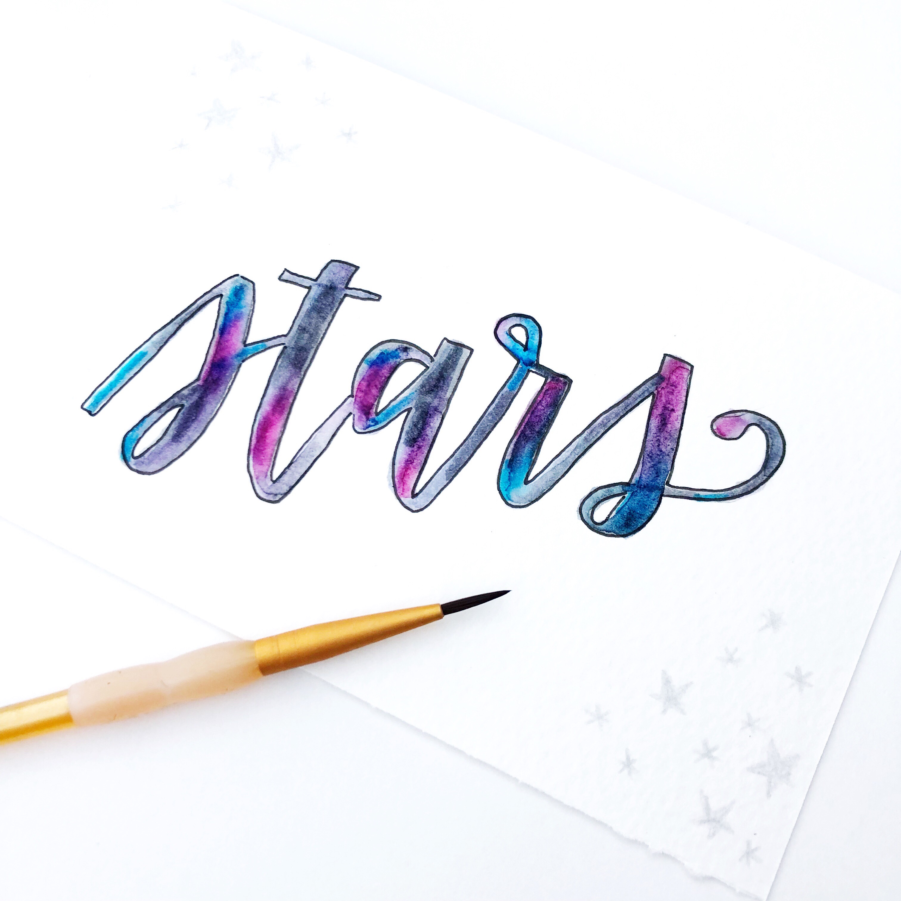 Lauren Fitzmaurice of Renmade Calligraphy shows you how to create a zodiac themed hand lettered quote in 5 easy steps.