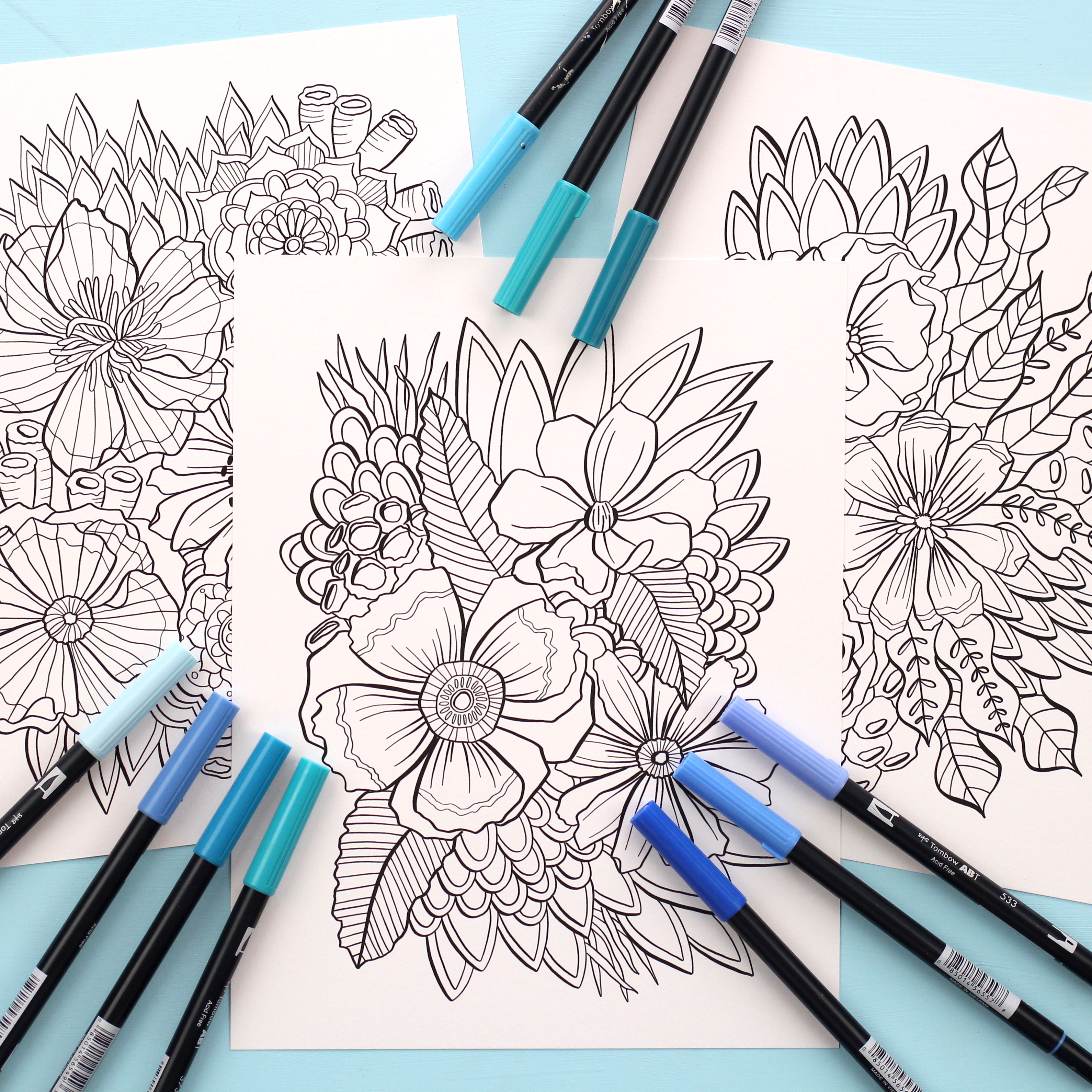 Free coloring pages from Makewells | blog.tombowusa.com