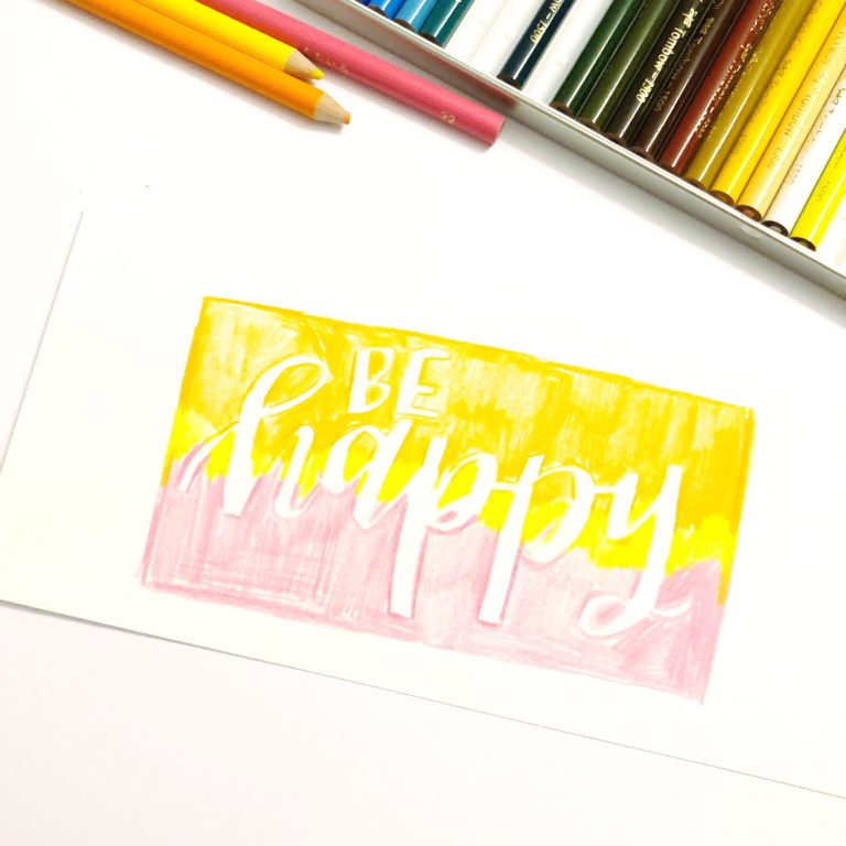 3 Ways To Use Colored Pencils In Lettering - Tombow Usa Blog