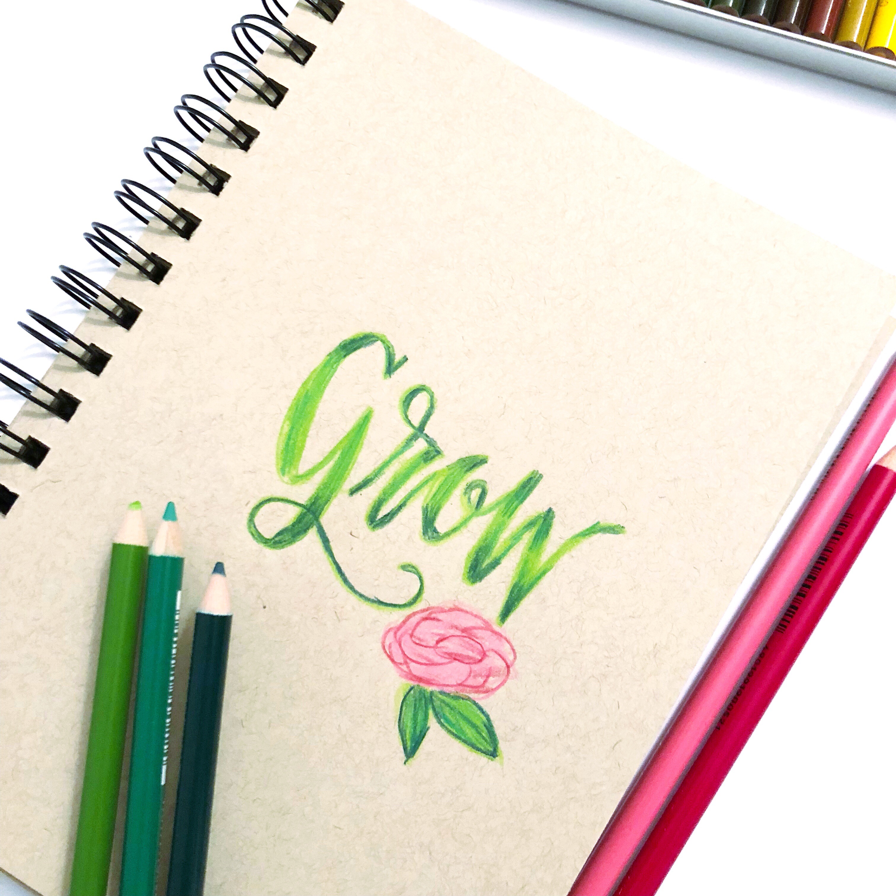 Lauren Fitzmaurice of @renmadecalligraphy and renmadecalligraphy.com gives you three fun tips for adding color to your lettering with the new Tombow 1500 Colored Pencils.