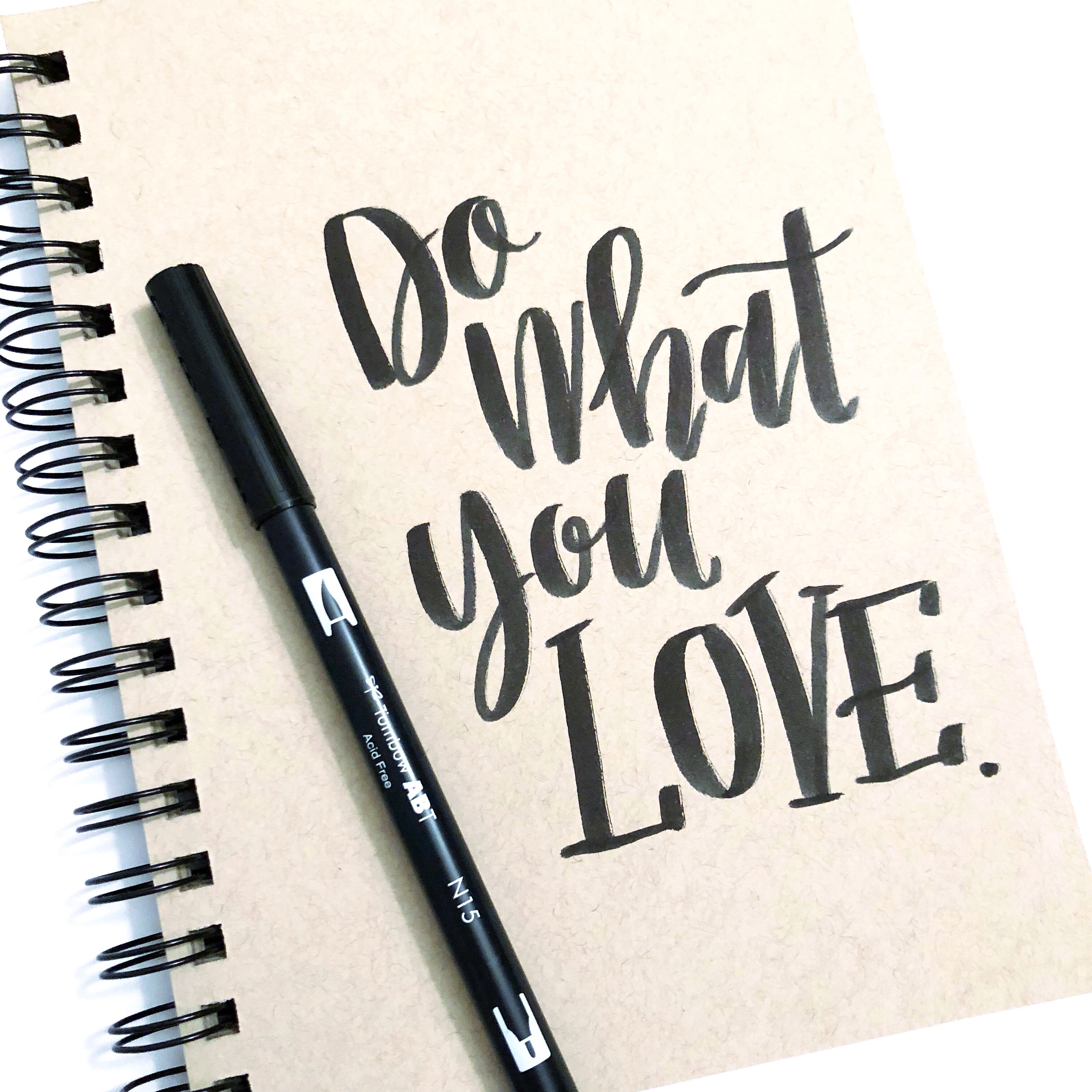 Lauren Fitzmaurice of @renmadecalligraphy and renmadecalligraphy.com gives you three fun tips for adding color to your lettering with the new Tombow 1500 Colored Pencils.