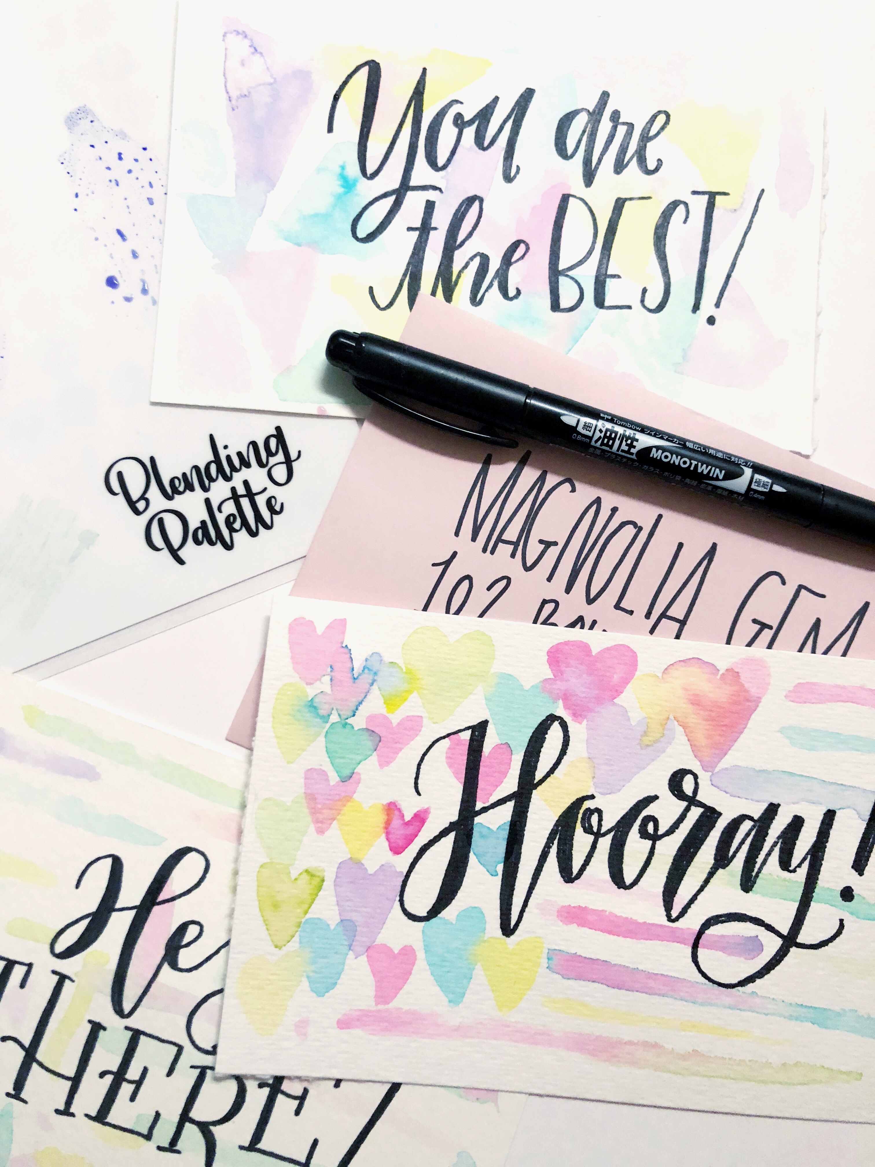 Lauren Fitzmaurice of Renmade Calligraphy shows a fun and easy technique using the awesome new XL Blending Palette from Tombow USA. For more information about the products used in this tutorial check out tombowusa.com.
