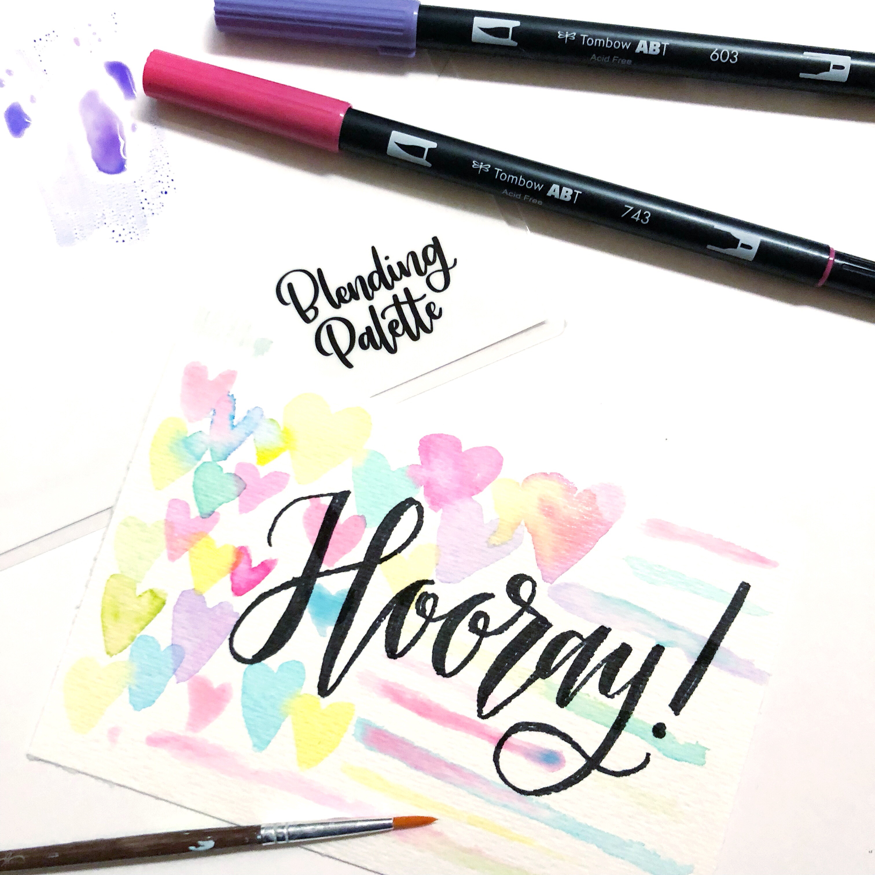 Lauren Fitzmaurice of Renmade Calligraphy shows a fun and easy technique using the awesome new XL Blending Palette from Tombow USA. For more information about the products used in this tutorial check out tombowusa.com.