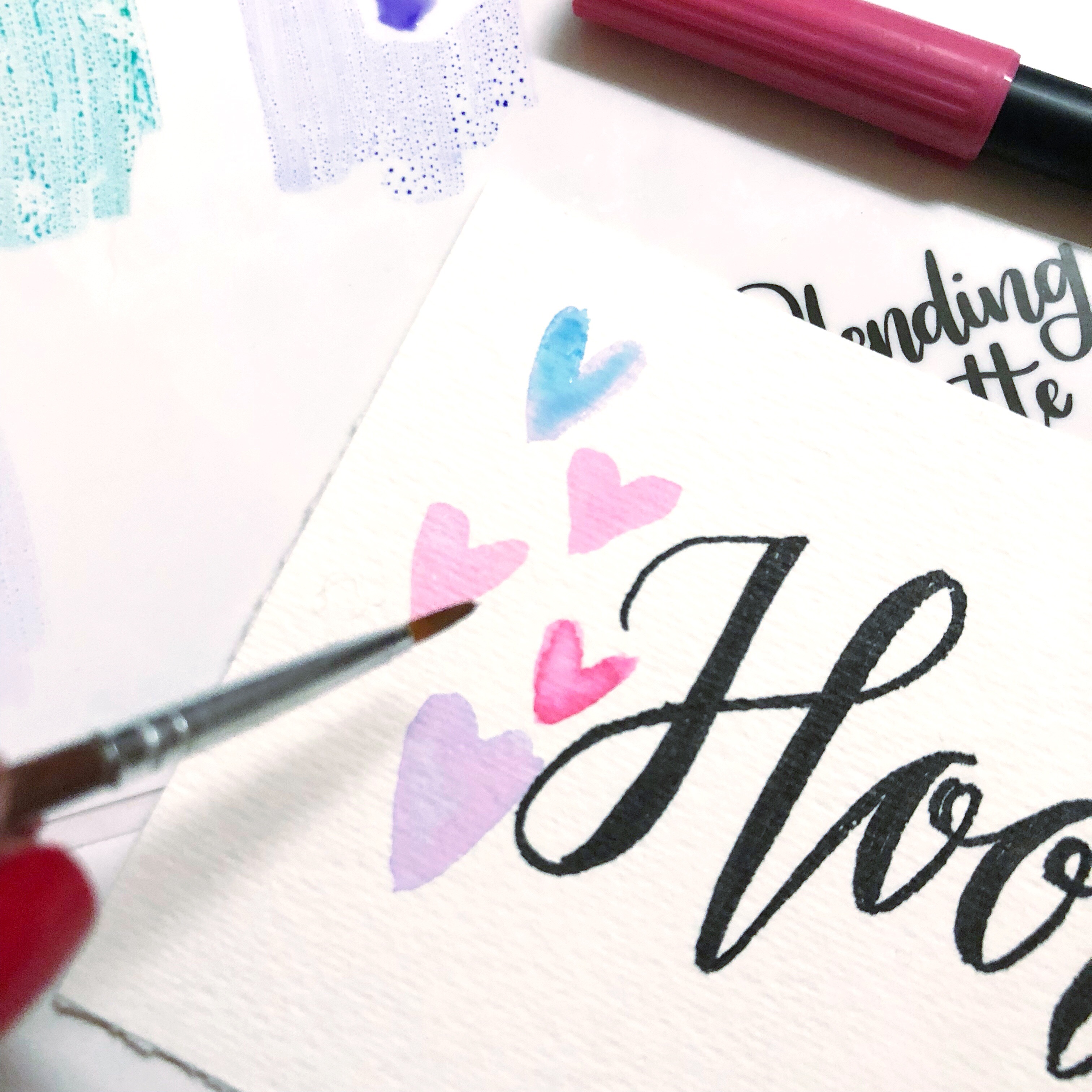 Lauren Fitzmaurice of Renmade Calligraphy shows a fun and easy technique using the awesome new XL Blending Palette from Tombow USA. For more information about the products used in this tutorial check out tombowusa.com.