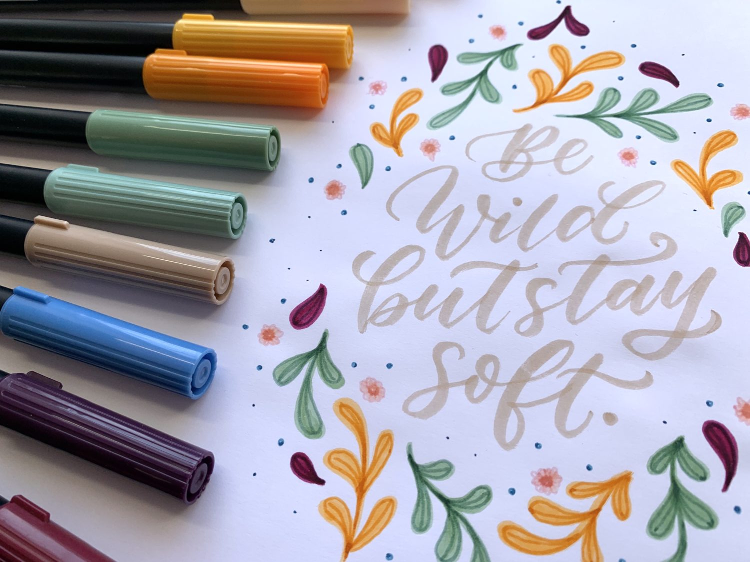 Hand Lettering with Tombow Dual Brush pens vs. other brands 
