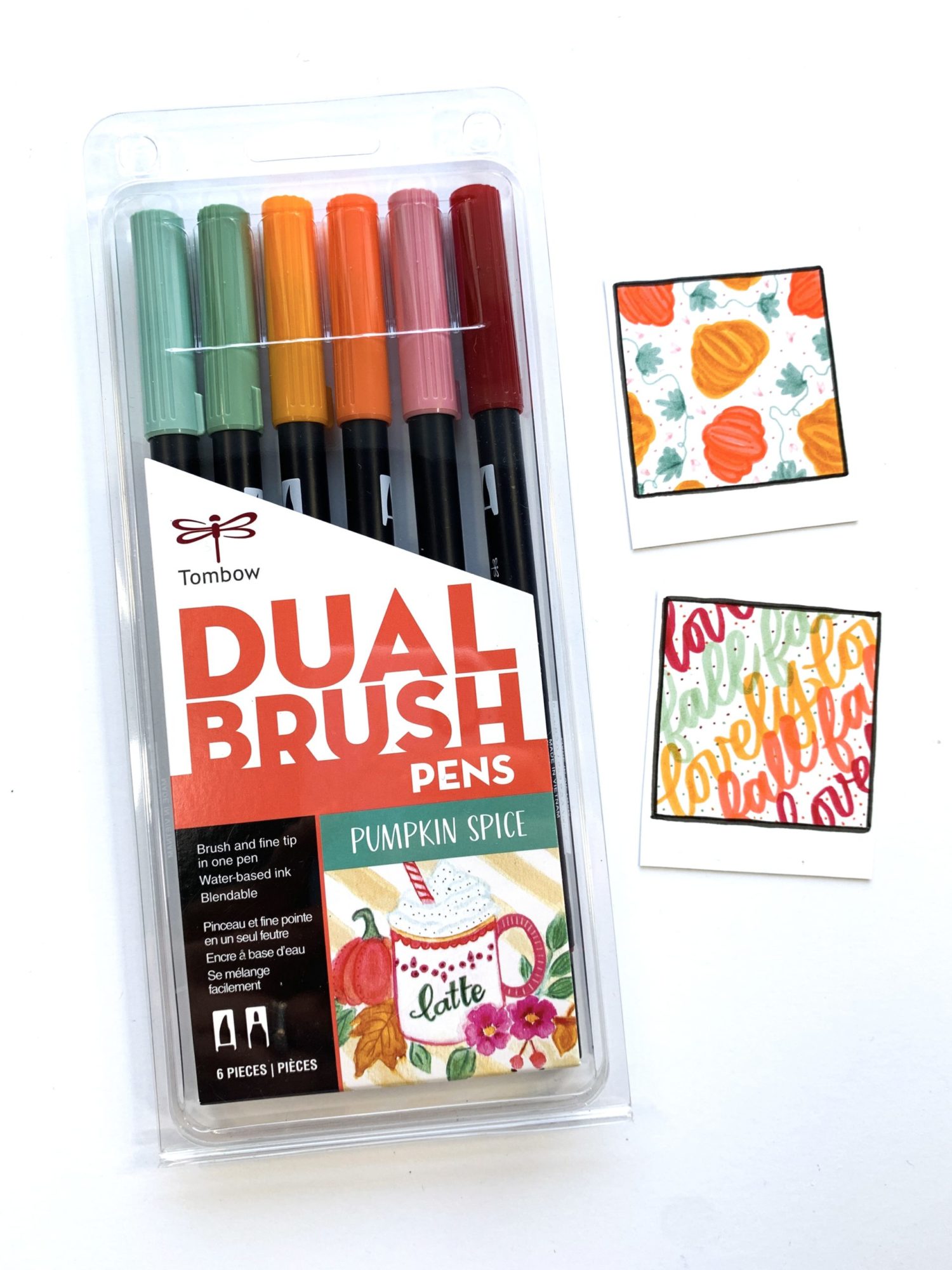 Capture those Autumn vibes with your @tombowusa Dual Brush Pens! Guide by Ali LePere. #tombow #autumncolors #bestmarkers