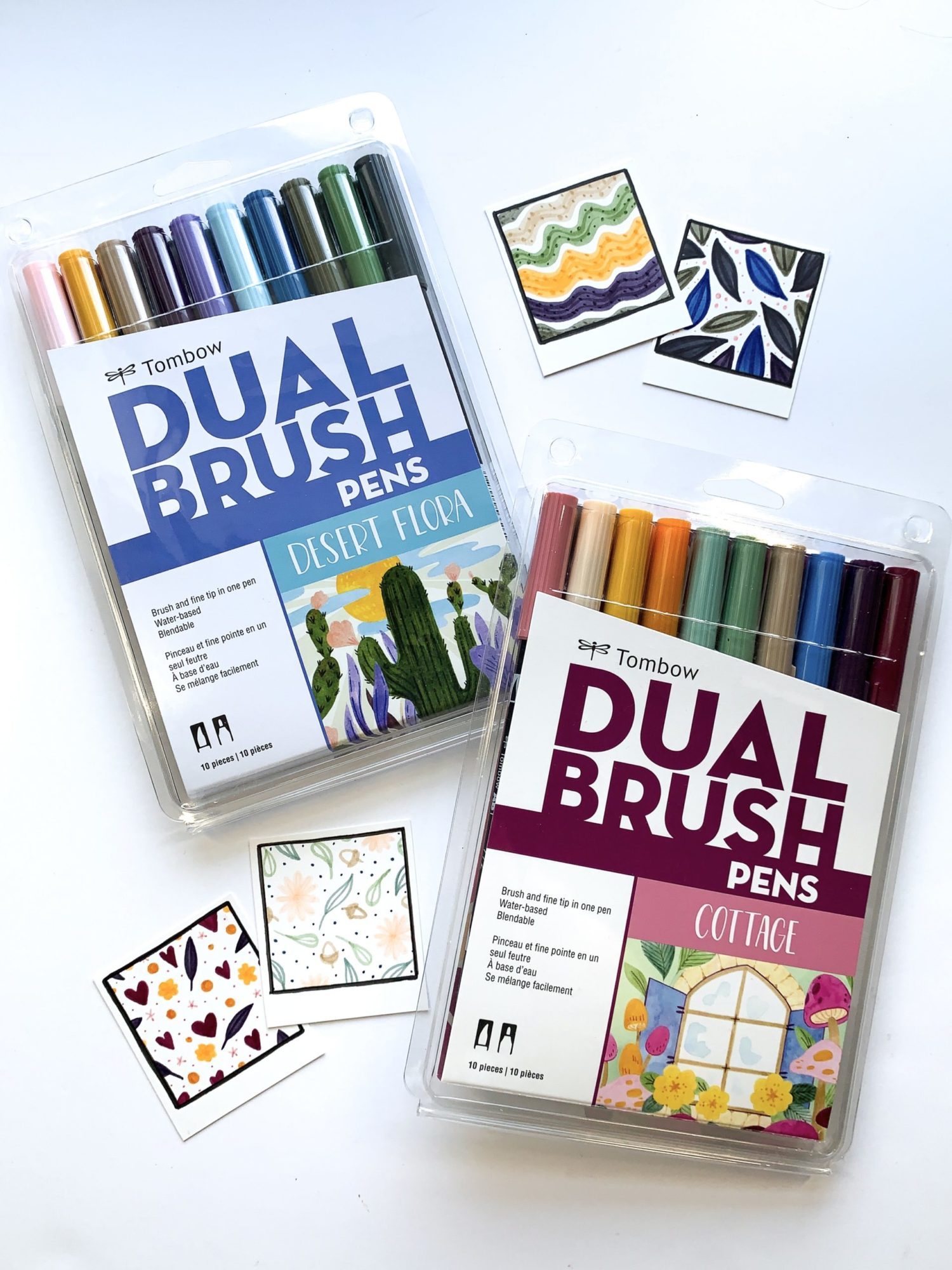 Tombow Dual Brush Pen Set, 10-Colors, Desert Flora