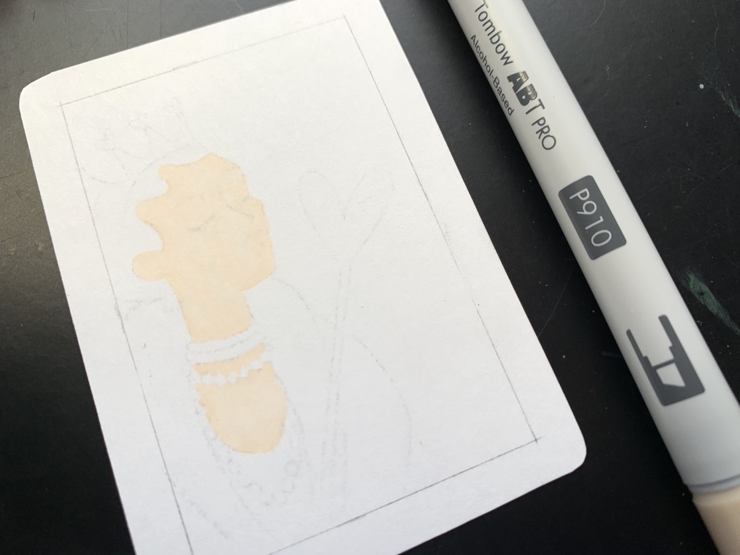 Learn how to illustrate your own playing card using @tombowusa ABT PRO Alcohol Markers. Tutorial by @LePereLetters. #Tombow #ABTPROAlcoholMarkers