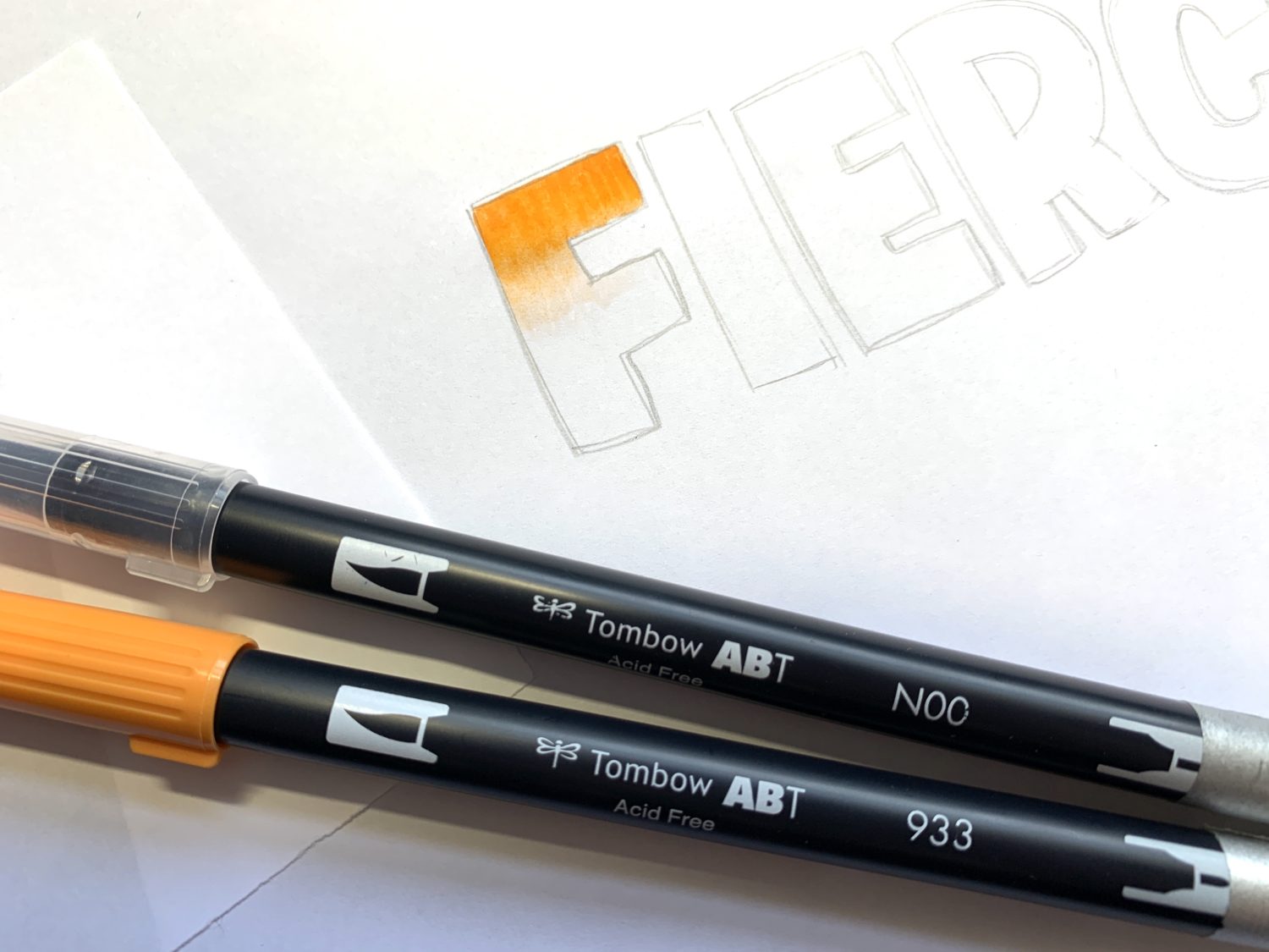 Tombow Brush Lettering Tutorial: How to Blend Tombow Markers