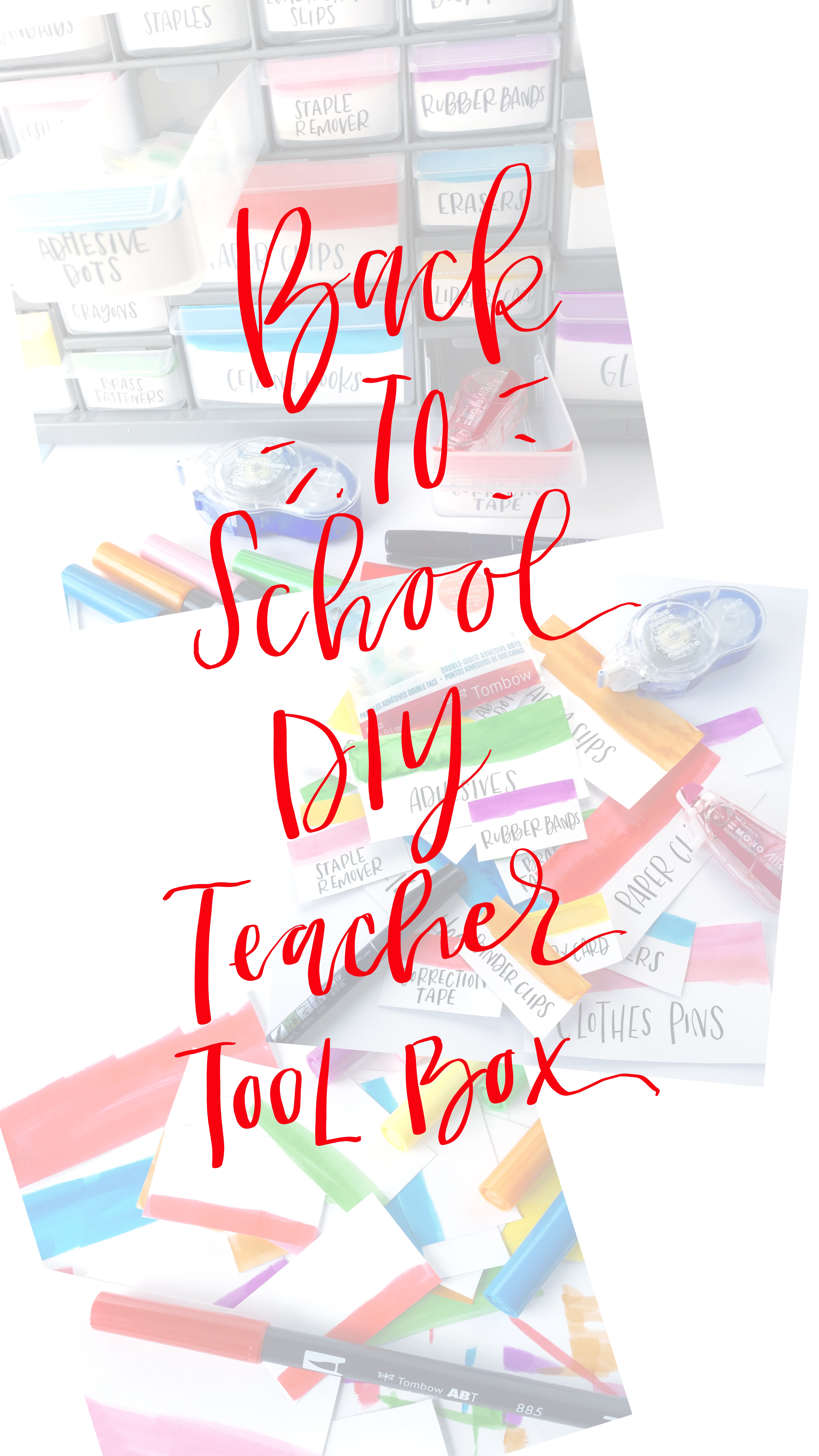 Lauren Fitzmaurice of @renmadecalligraphy shows you step by step how to create a teacher tool box that is perfect for back to school, using Tombow USA products. For more lettering and craft tips and tricks check out @renmadecalligraphy on instagram and renmadecalligraphy.com. 