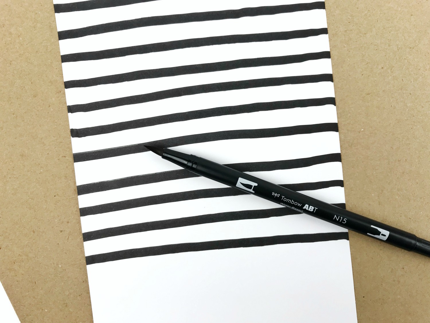 How to create a Beetlejuice inspired layout using @tombowusa Dual Brush Pens and Twintone markers @serena_bee #tombow #dualbrushpens