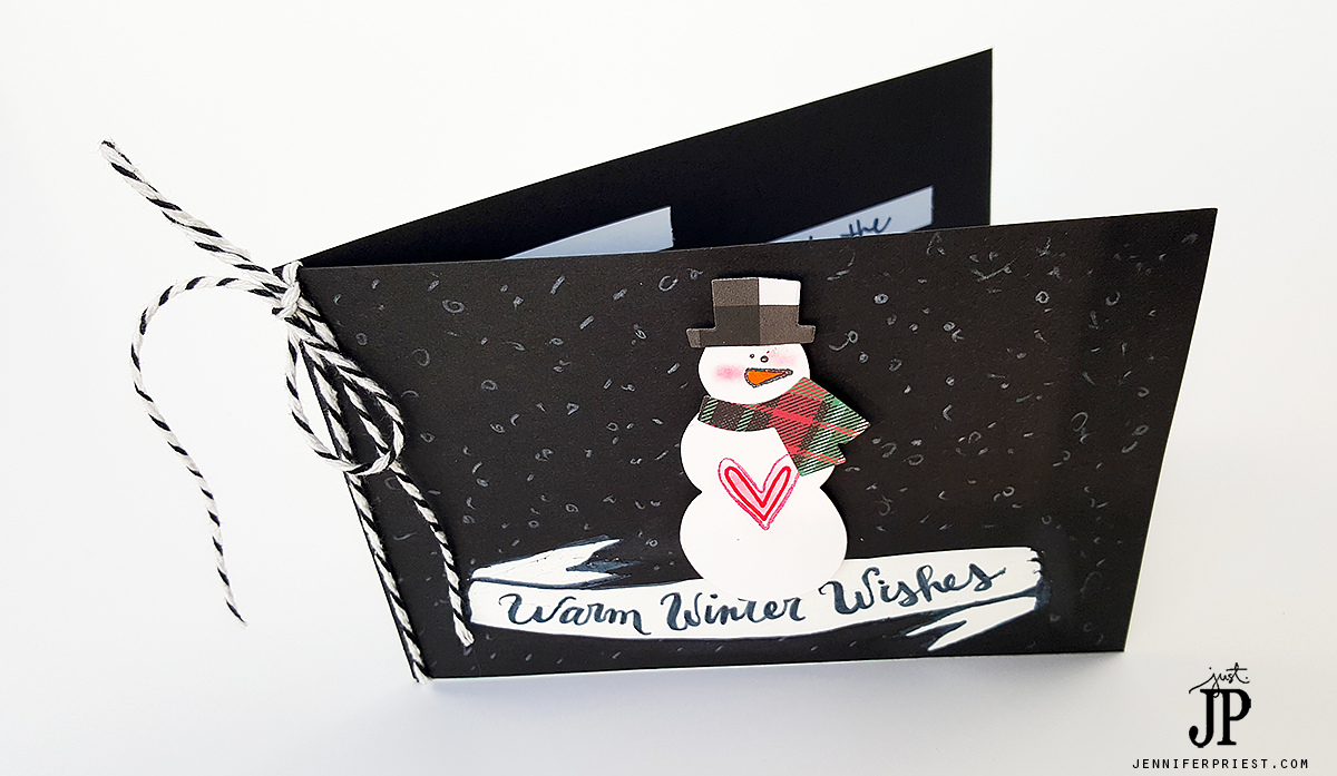 How to Write on Black Paper with Any Pen - A Black and White Christmas Card - Tombow USA Blog