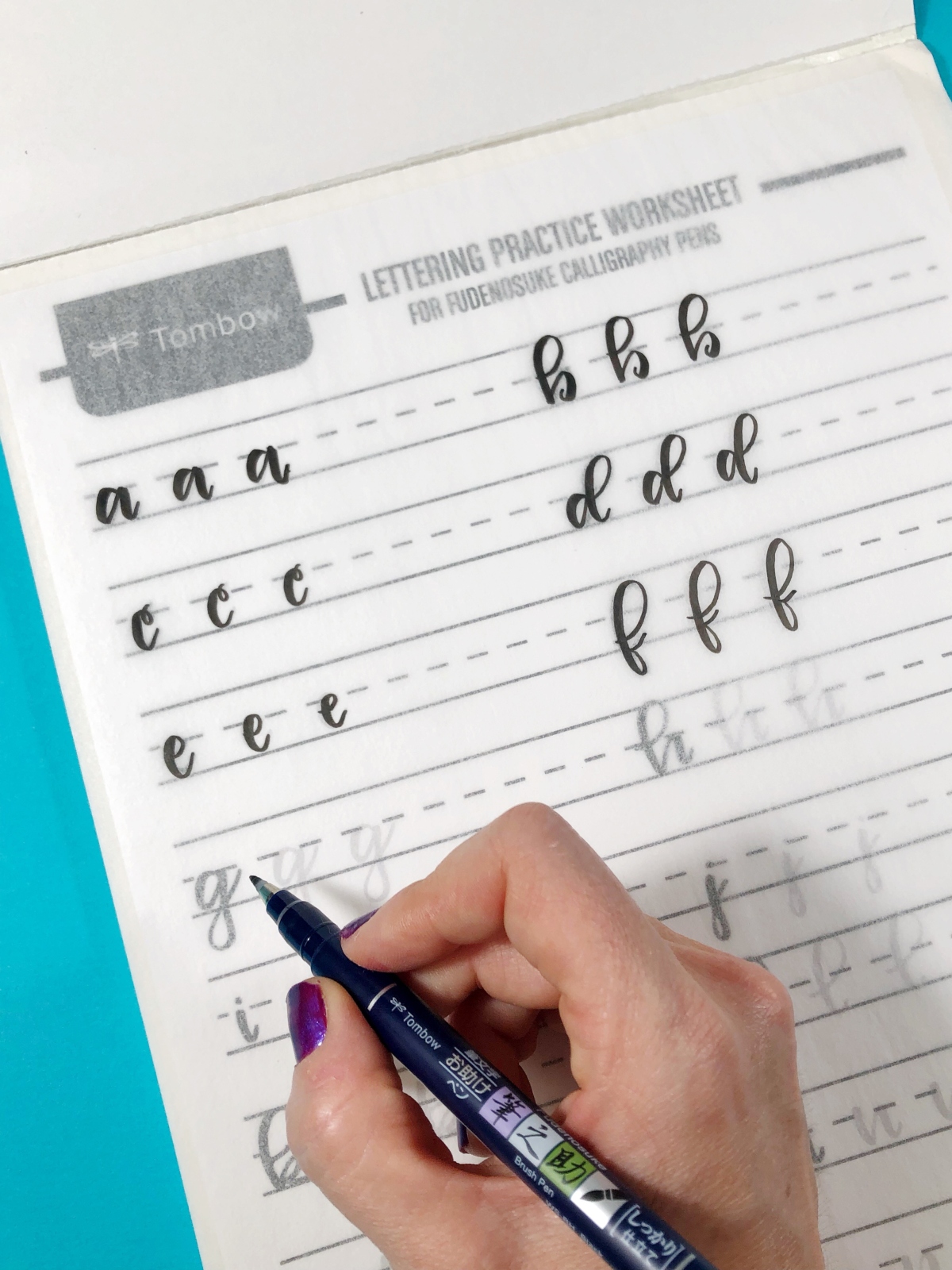 Building Lettering Confidence with Tombow and Tracing Paper