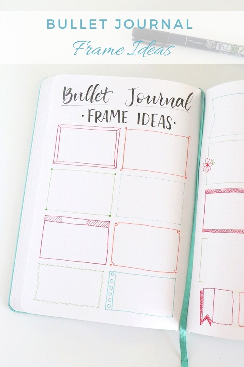 How make CUTE PAPER NOTES for your NOTEBOOK or BULLET JOURNAL - Frame Ideas