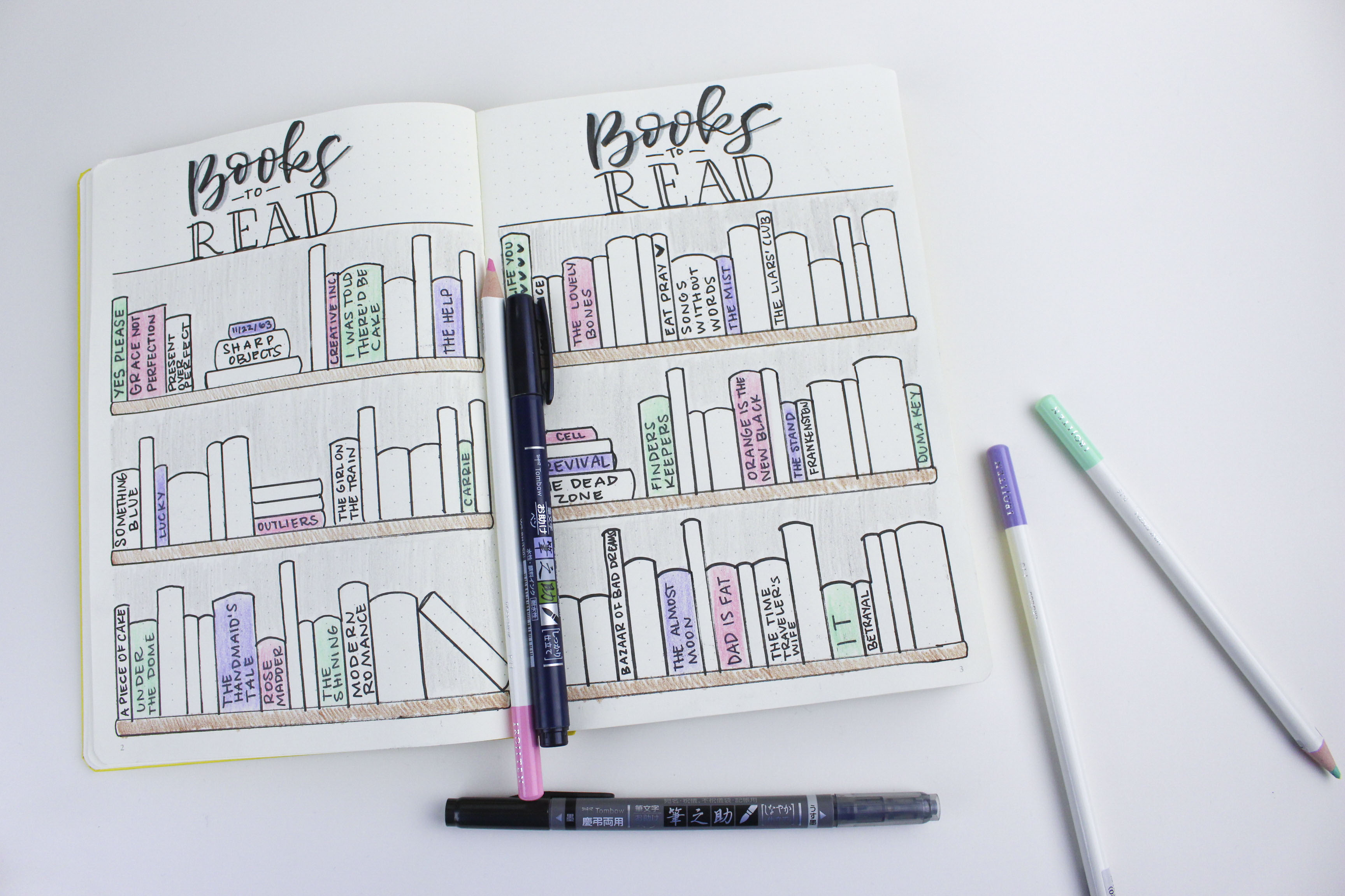 Bullet Journal Layout With New Dual Brush Pens - Tombow USA Blog