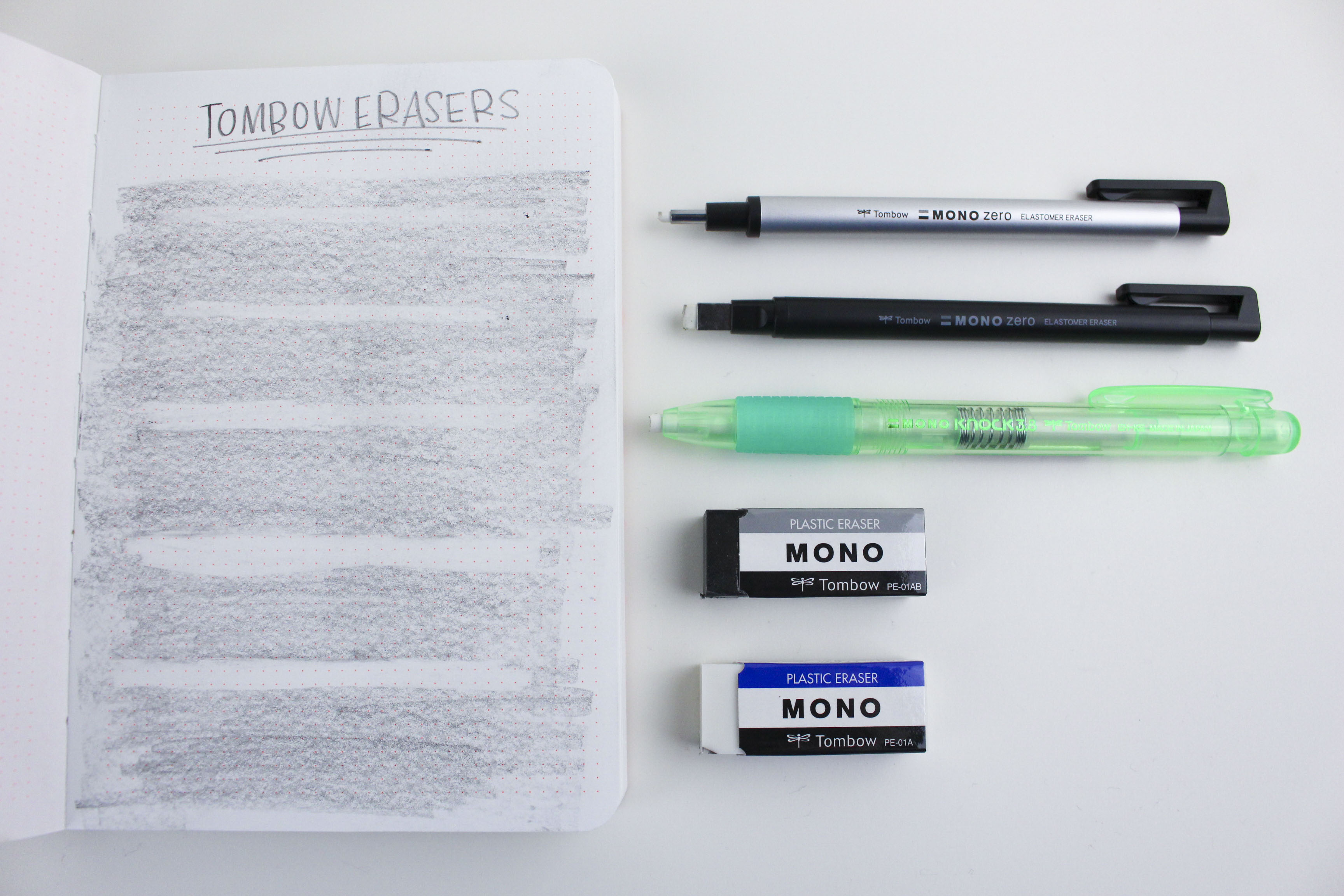 Tombow Brush Pen Testing in 8 Different Bullet Journals – All About Planners