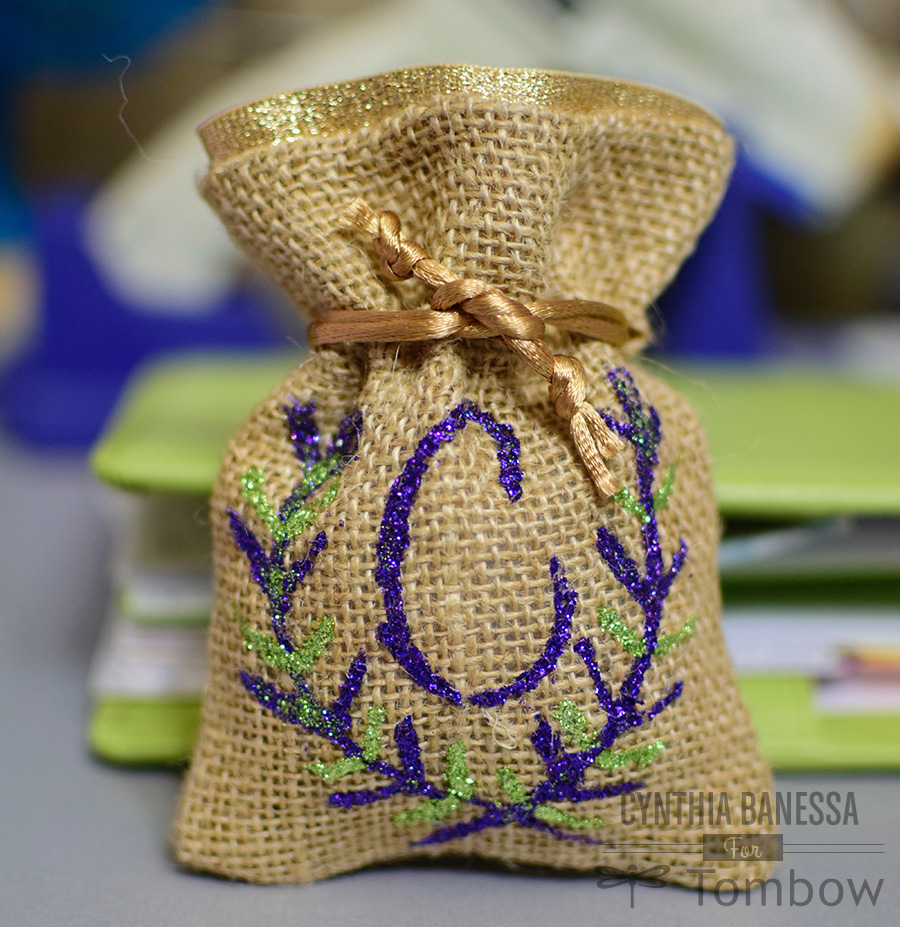 DIY Bridesmaid Monogram Burlap Gift Bag