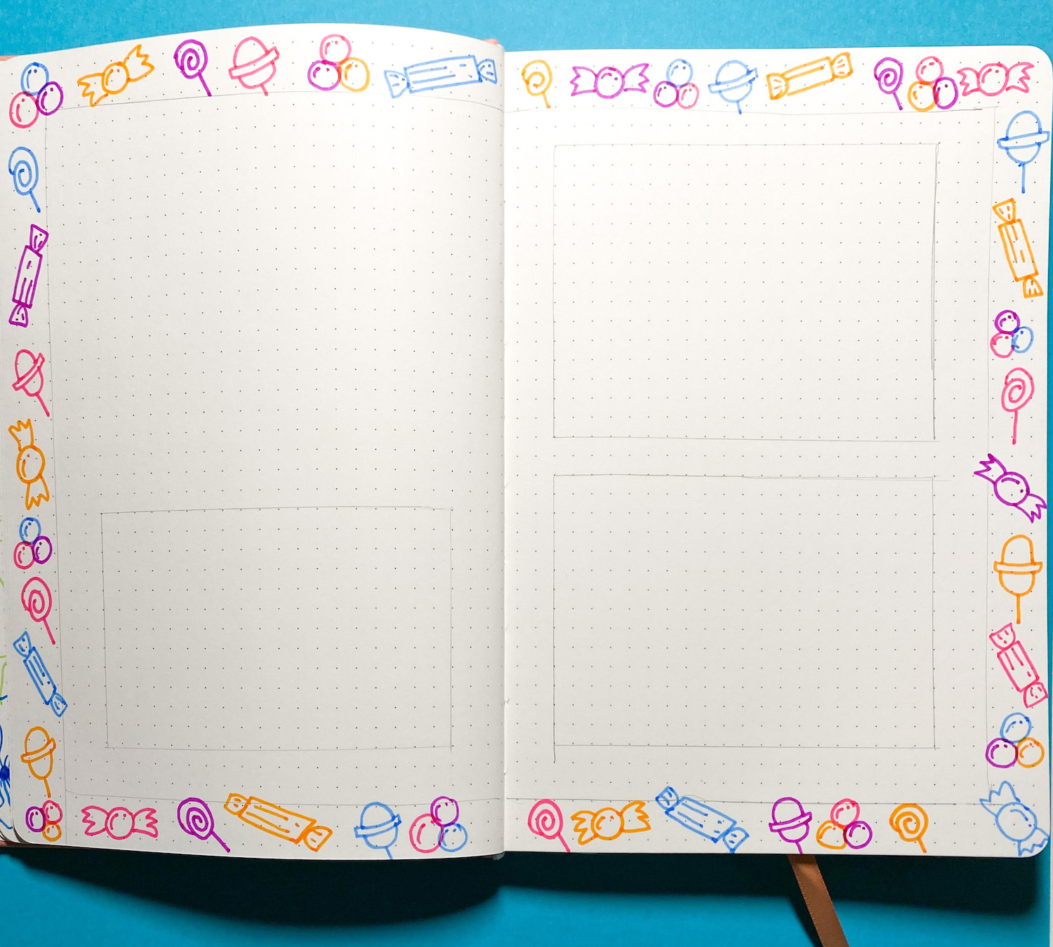 How to create a candy themed gratitude journal by Danielle Webb #Twintonemarker #sprinklesofzeal #tombowusa #gratitudejournal #dotjournal