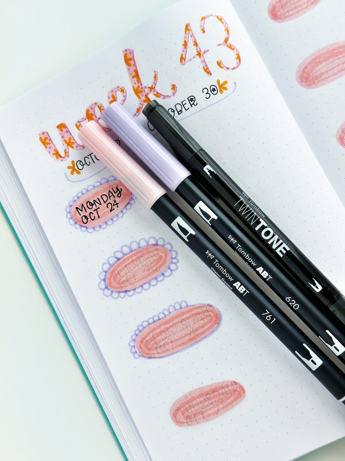 The NEW Tombow Self-Care Journaling Kit is perfect to create your own weekly pages. #tombow #planner