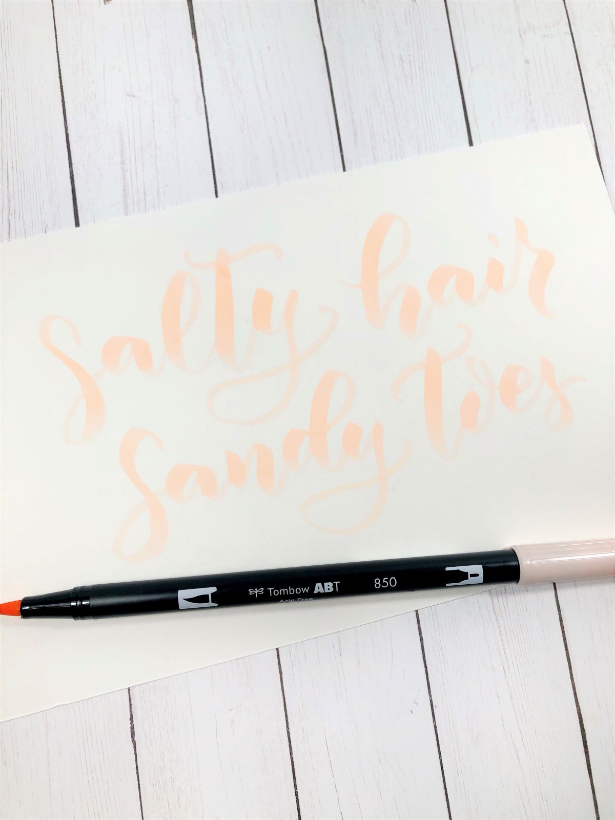 Use @tombowusa Dual Brush Pens to create Coral Inspired Watercolor Lettering. Follow this tutorial from @aheartenedcalling #tombow #tombowusa #aheartenedcalling