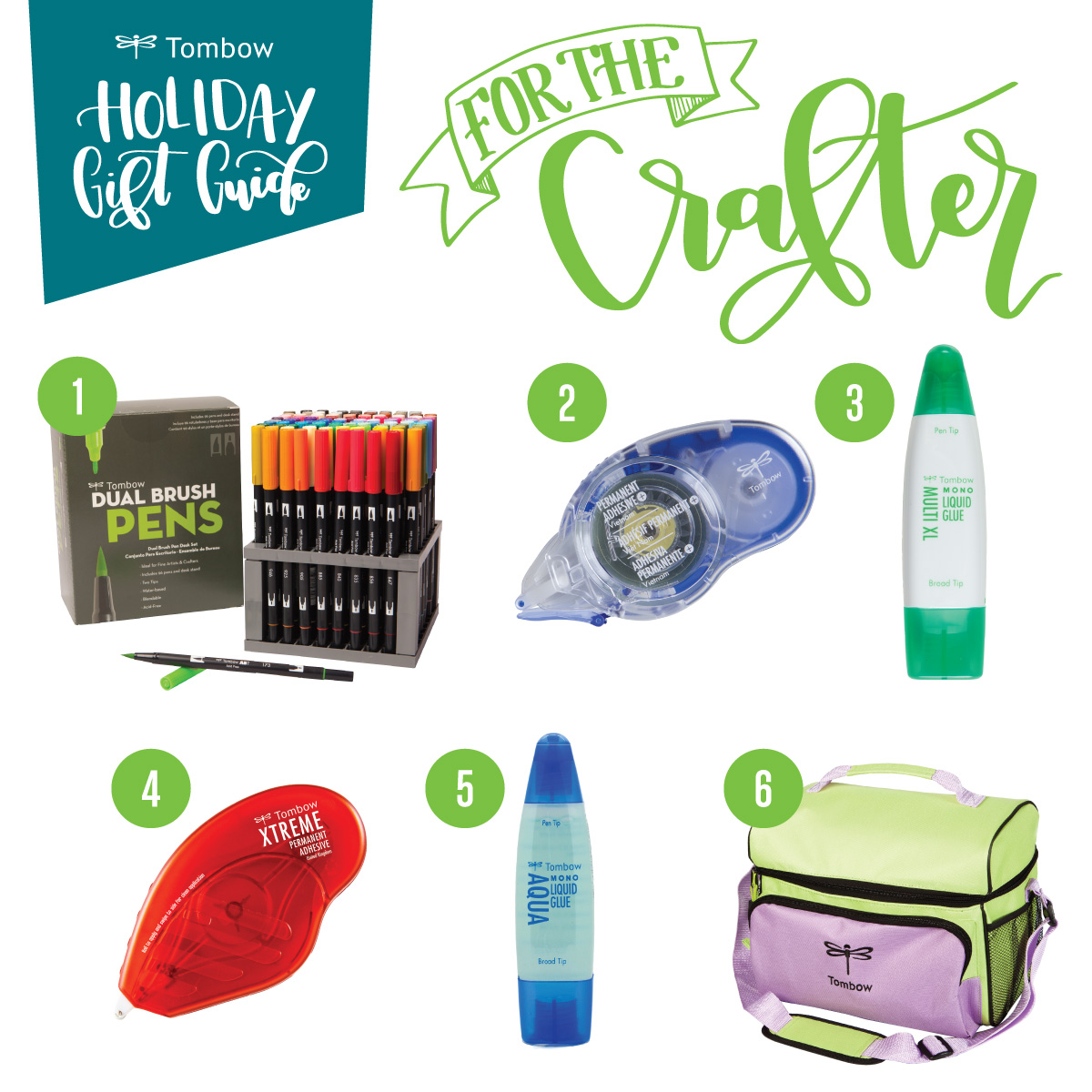 Crafting gifts from Tombow | Tombow Holiday Gift Guide | The best gifts for crafters from @tombowusa