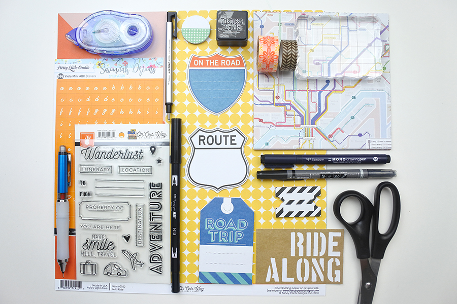 Creating a Road Trip Travel Journal by Renee Day for www.tombowusa.com