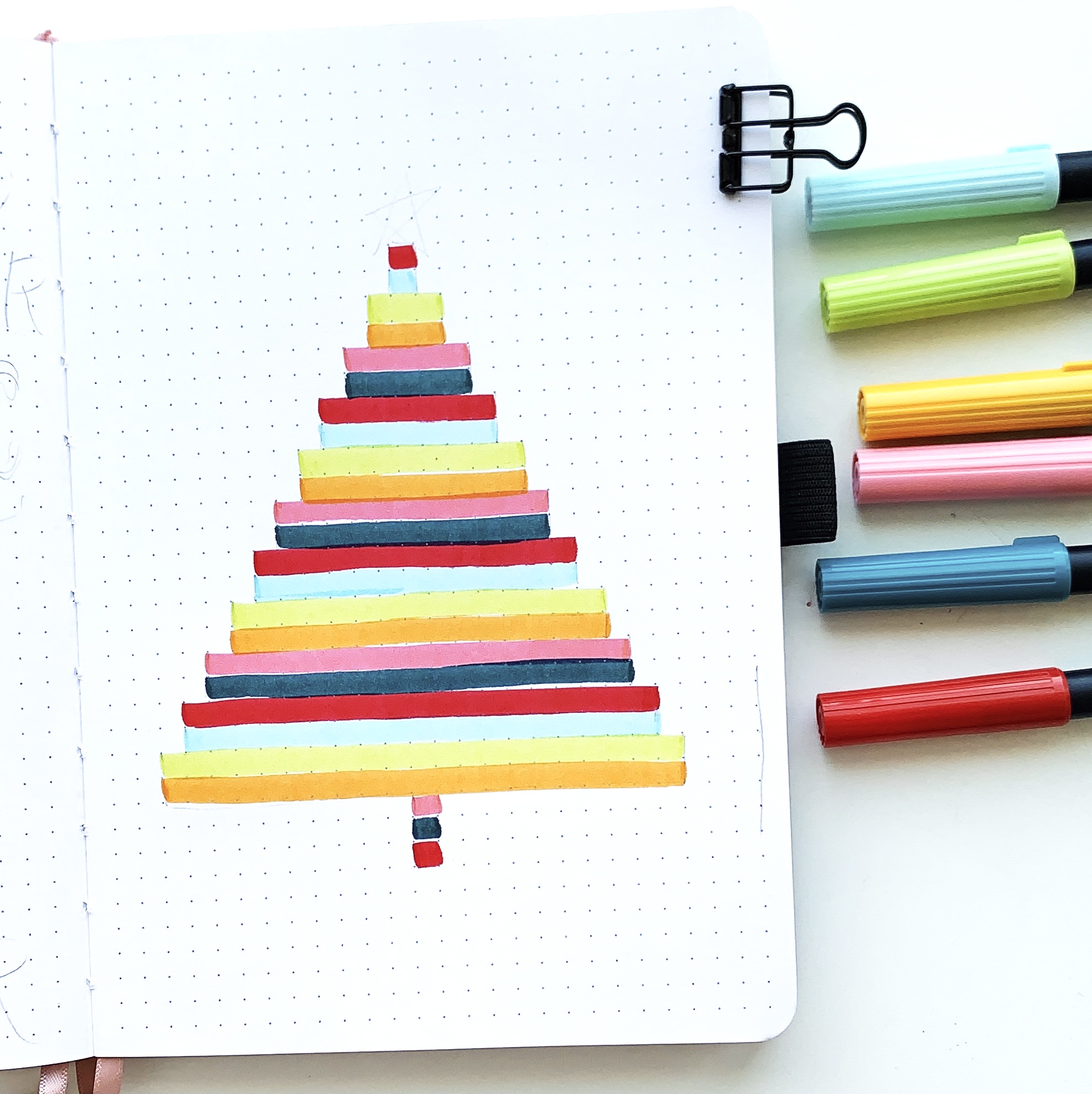 Colored Pencils and Dot Grid Journals