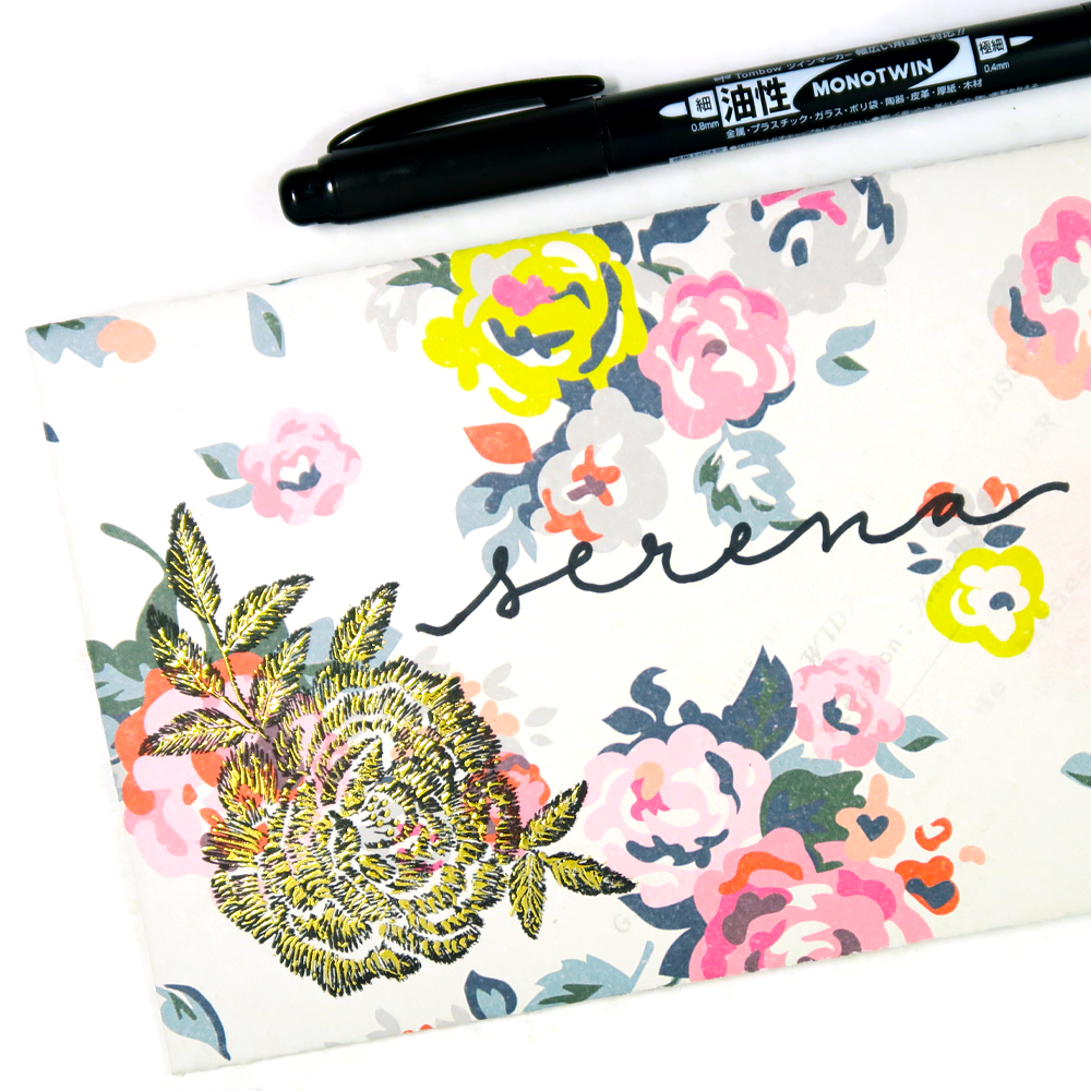 How to Create a Foiled Envelope with Stamps and Adhesive featuring @tombowusa @popfizzpaper #pfplovestombow #tombowdt
