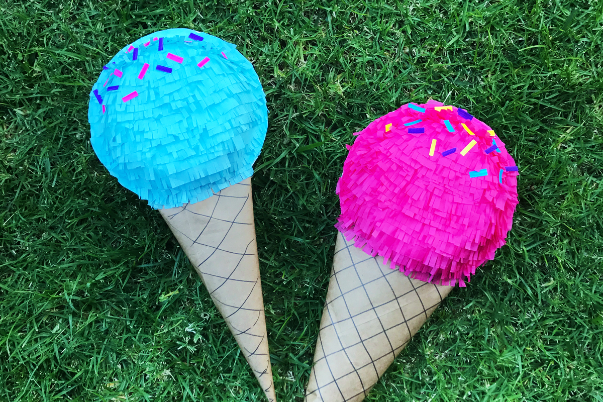 DIY Ice Cream Pinata Tombow PopFizzPaper