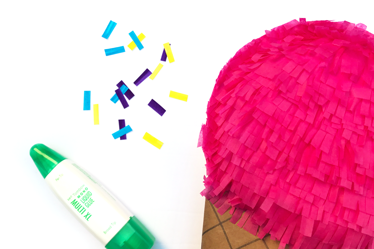 DIY Ice Cream Pinata Tombow PopFizzPaper