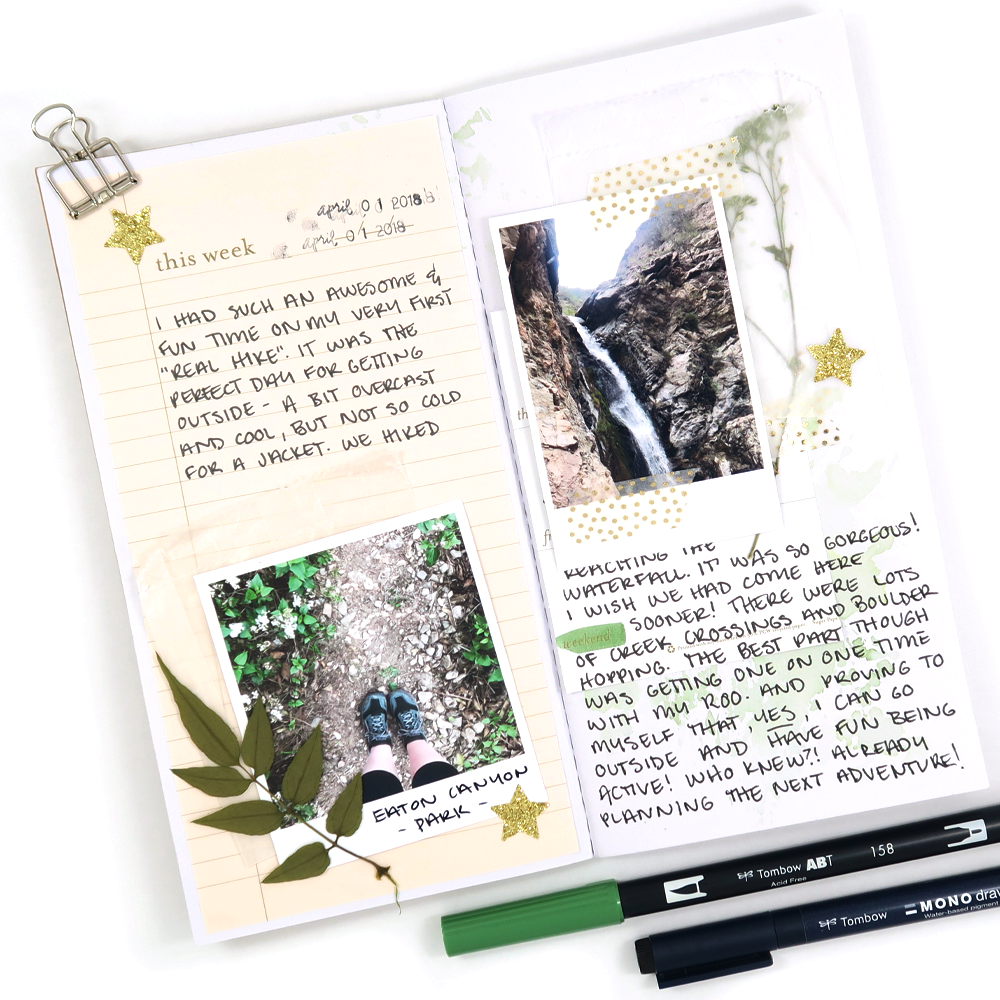 How to Create a Travelers Notebook Nature Journal with @tombowusa @popfizzpaper #pfplovestombow