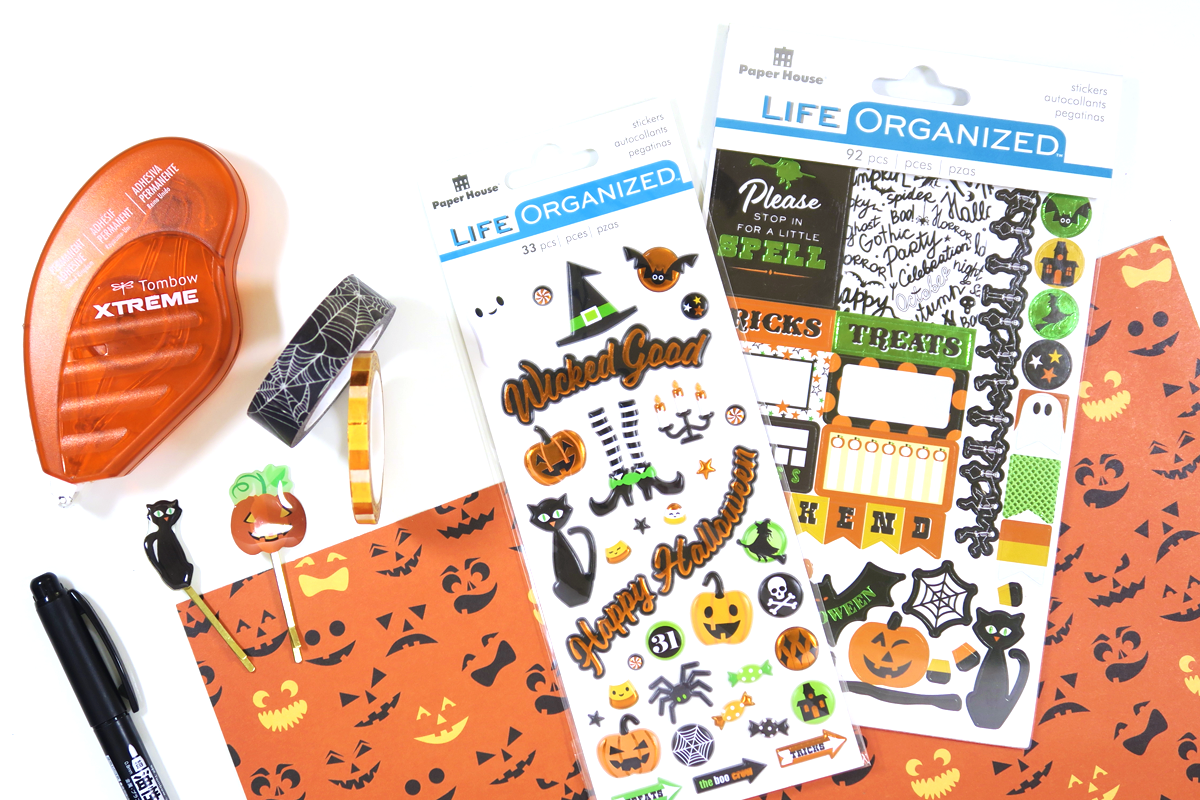 Tombow Paper House Productions Halloween Pocket Letter PopFizzPaper #tombow #paperhouseproductions #popfizzpaper #pocketletter