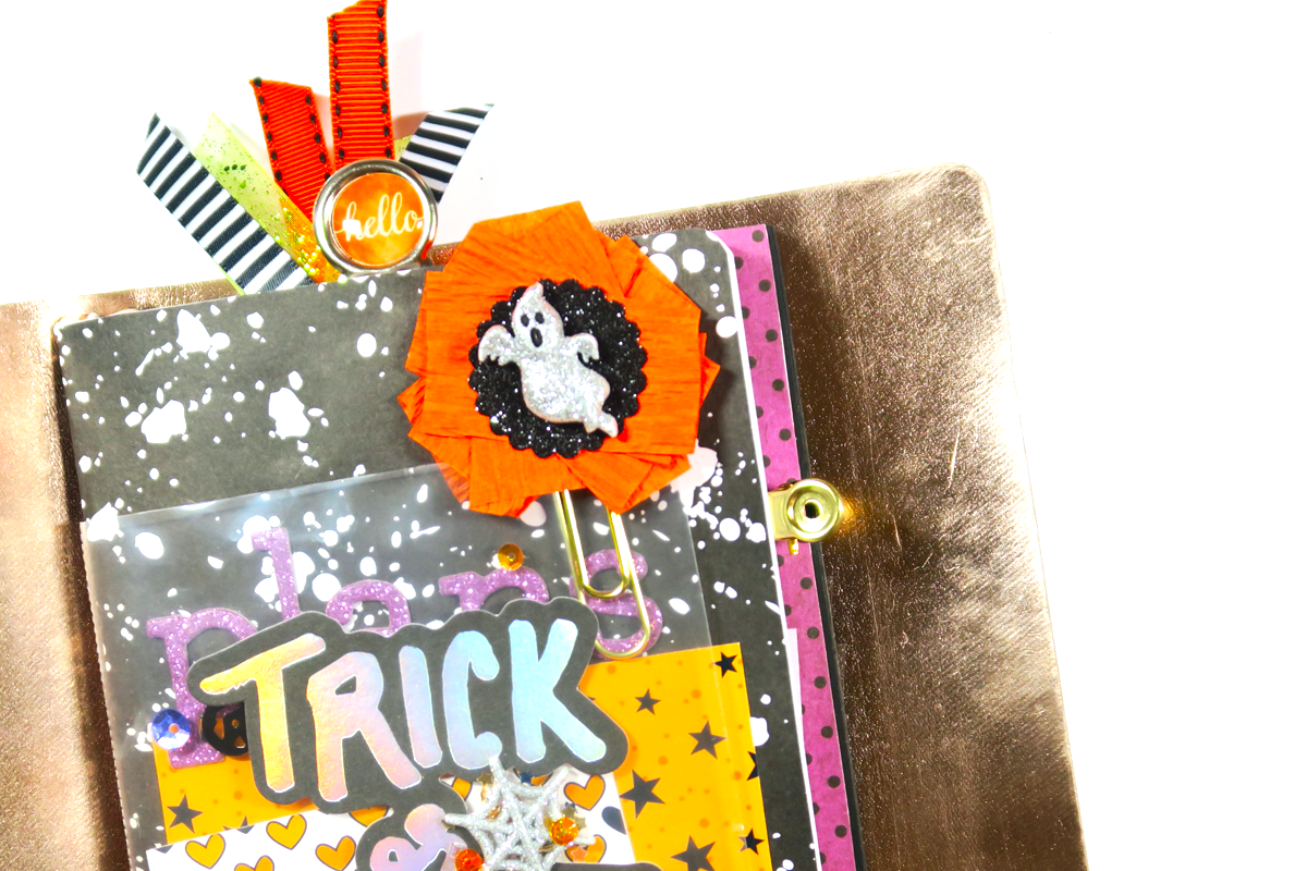 Halloween paperclips craft TombowUSA Planner #popfizzpaper #tombowusa #plannergirl #halloweendiy