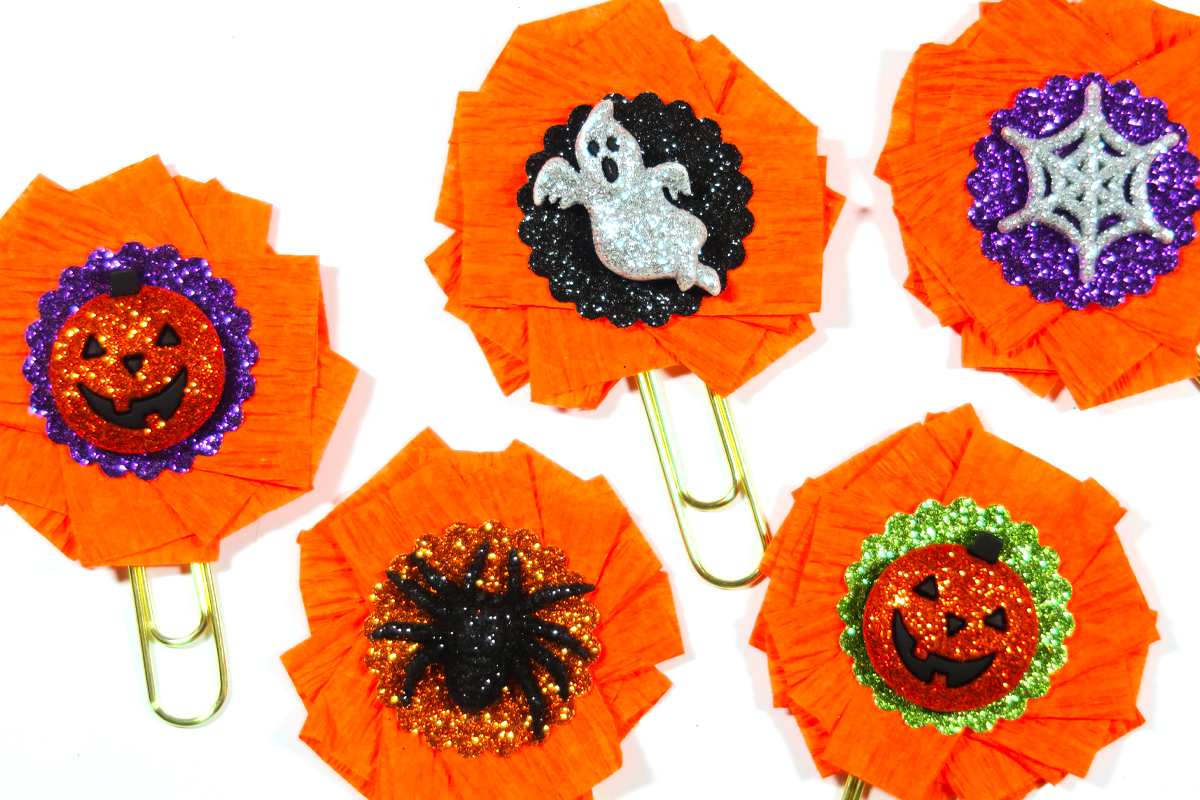 Halloween paperclips craft TombowUSA Planner #popfizzpaper #tombowusa #plannergirl #halloweendiy