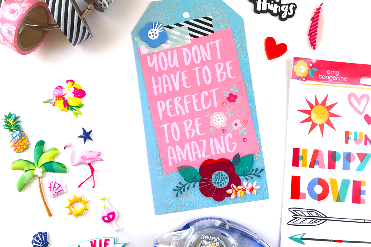 Tombow DIY Scrapbook Tag Book PopFizzpaper