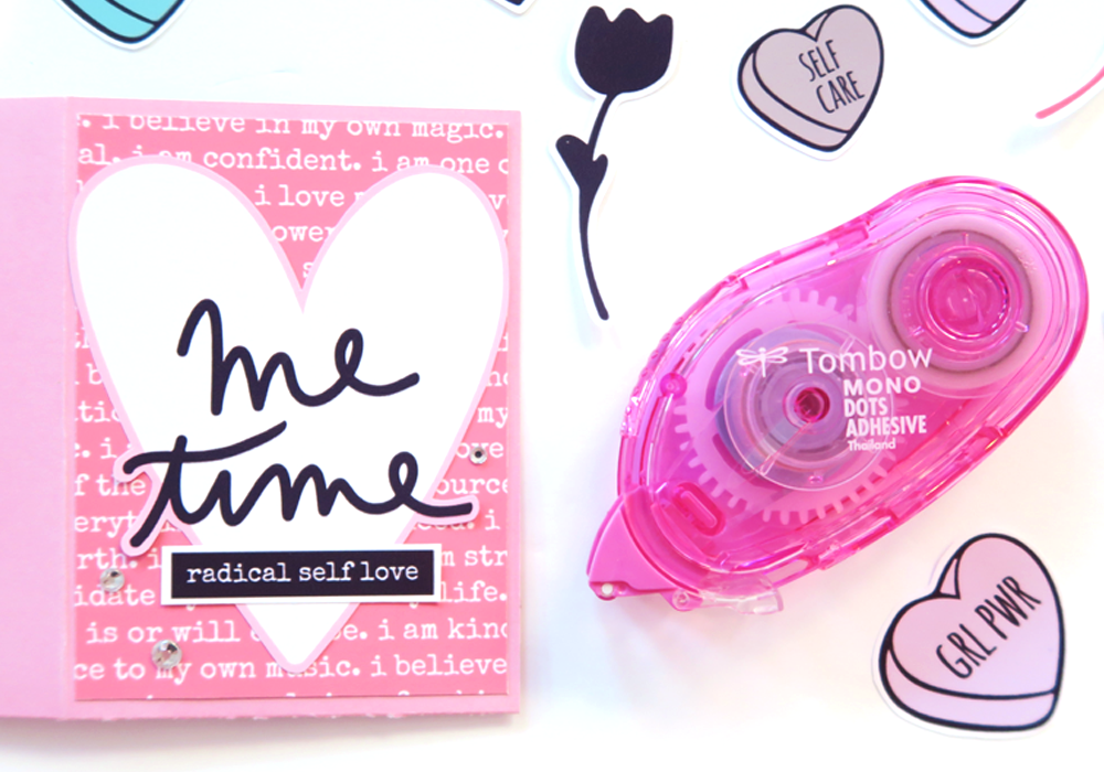 Mini Galentines Self-Care Folio with @tombowusa @popfizzpaper and @papercakes_ #tombow2019dt #pfplovestombow
