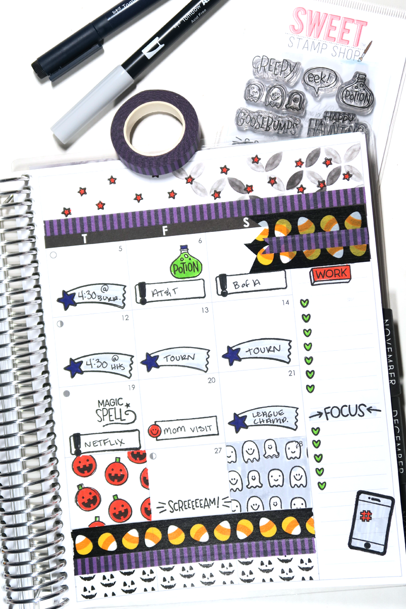 Sweet Stamp Shop Tombow Plan With Me PopFizzPaper #pwm #sweetstampshop #plannerstamps #tombowusa