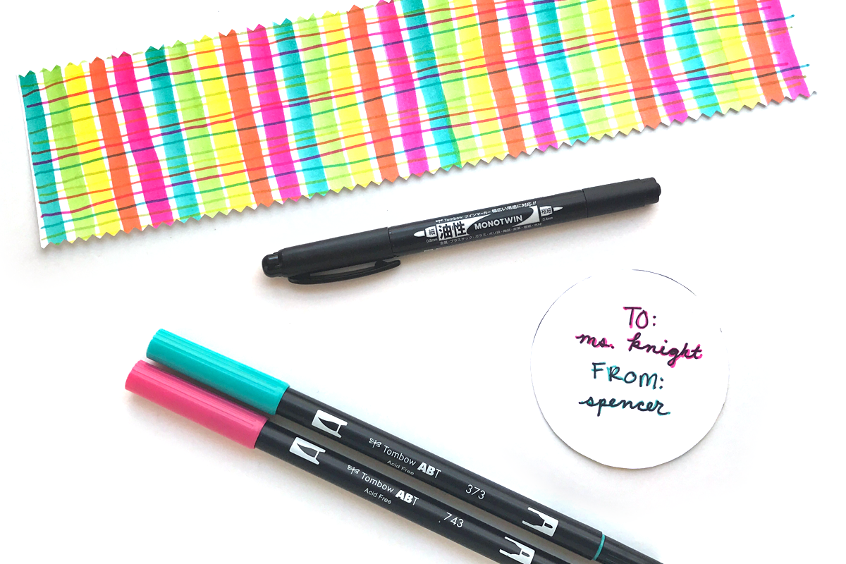 Teacher Survival Kit Thank You Gift Tombow Dual Brush Pens