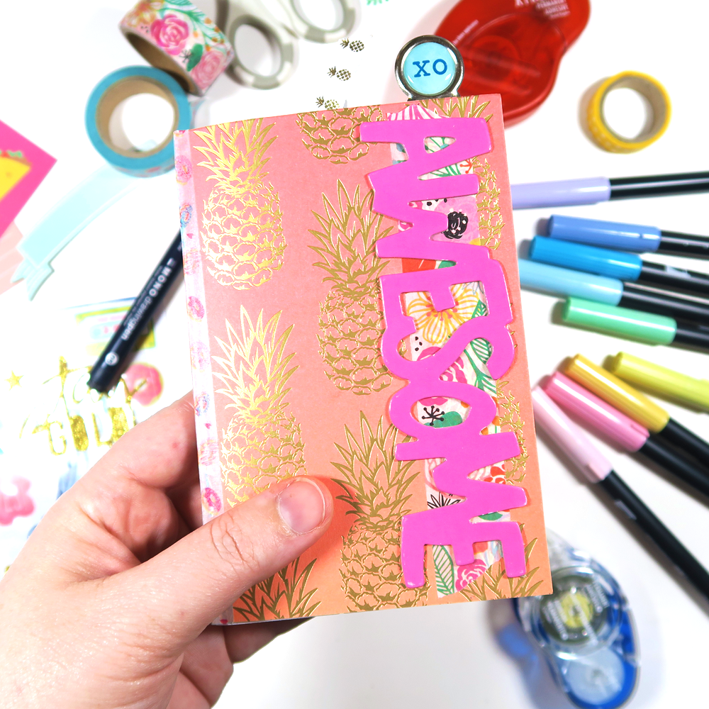 Tombow How To Make a Travelers Notebook Happy Mail PopFizzPaper #tombow #popfizzpaper #travelersnotebook #happymail