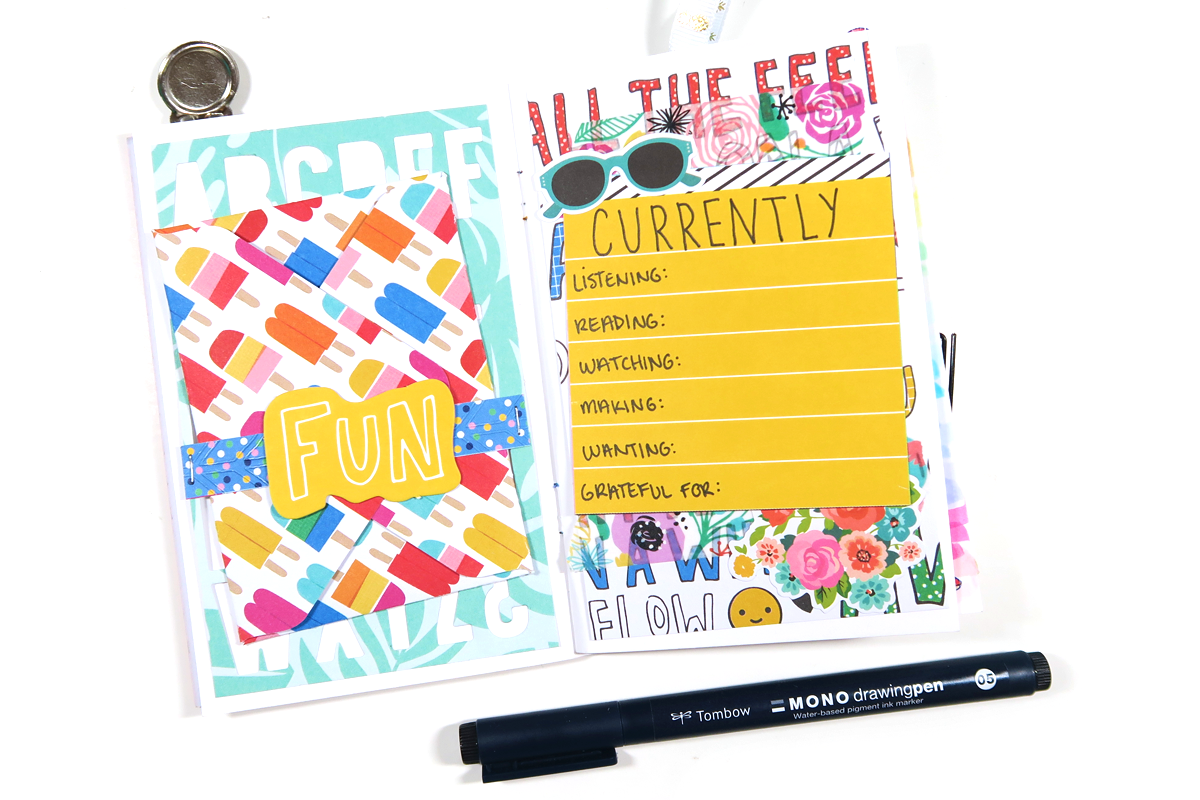 Tombow How To Make a Travelers Notebook Happy Mail PopFizzPaper #tombow #popfizzpaper #travelersnotebook #happymail