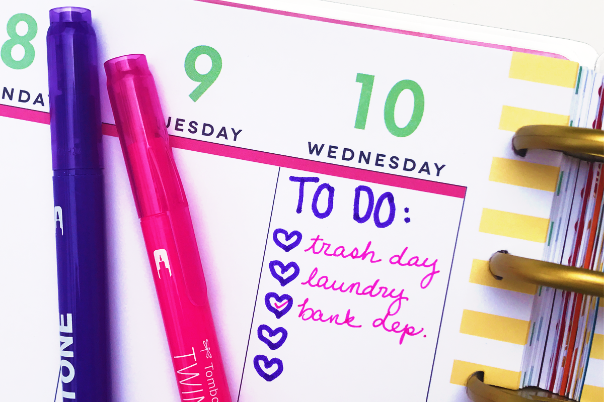 10 Ways to Use Tombow TwinTone Markers in Your Planner