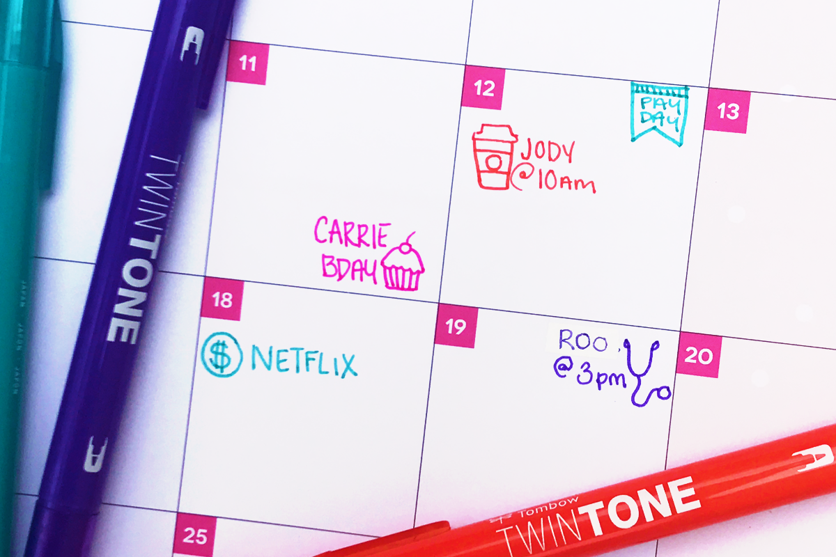 10 Ways to Use Tombow TwinTone Markers in Your Planner