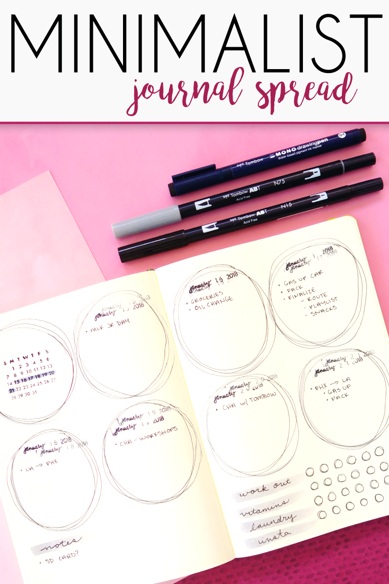 Simple Drawing Idea for your Planner - Tombow USA Blog