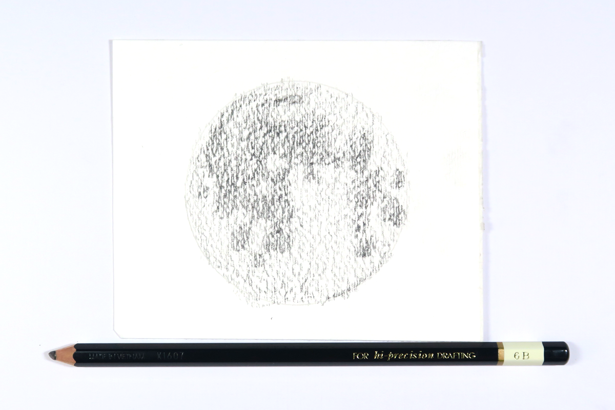 Moon Drawing using Tombow MONO Drawing Pencils with @tombowusa and @popfizzpaper #pfplovestombow