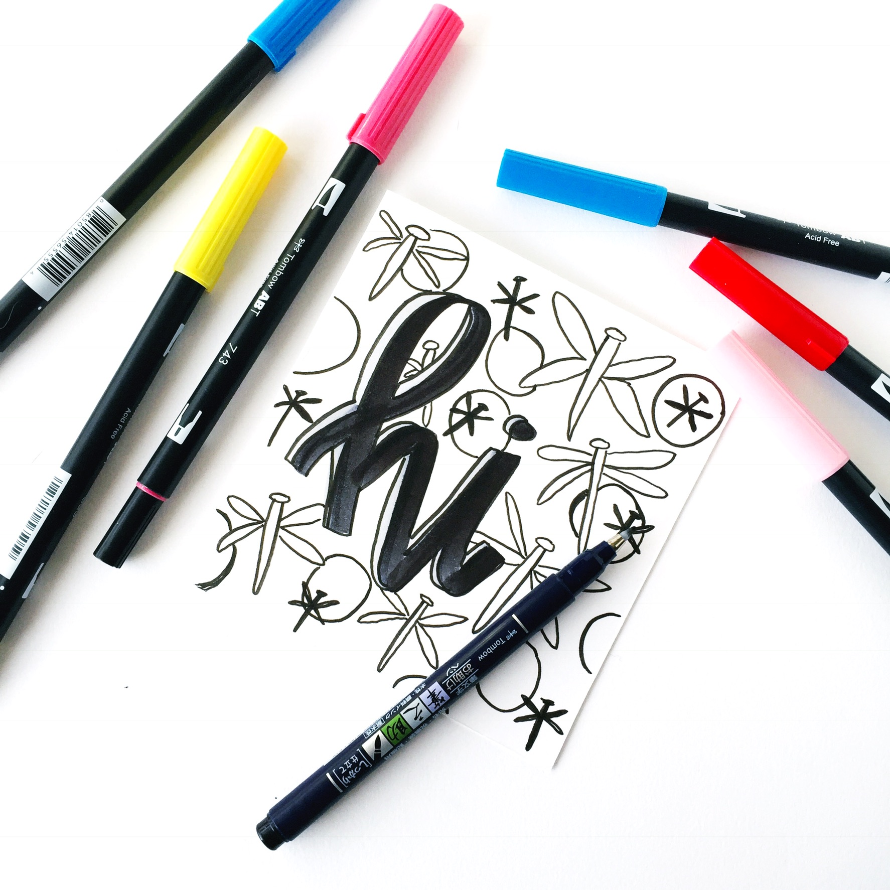 Use @TombowUSA products to create fun lettering projects inspired by dragonflies. @Renmadecalligraphy gives you lettering tips and tricks in this fun step-by-step tutorial that you can make your own!