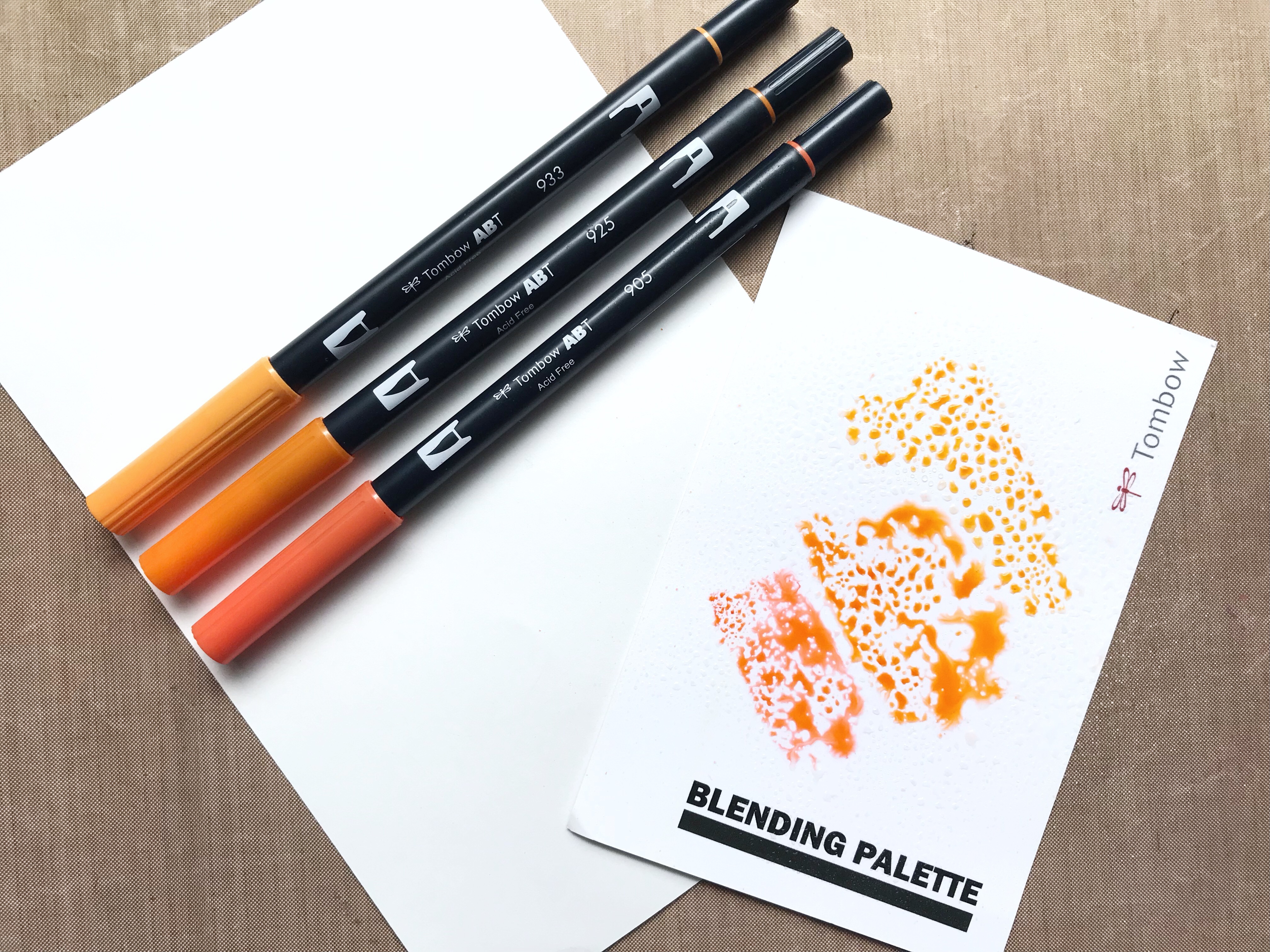 Three ways to use Tombow Dual Brush Pens for mixed media projects