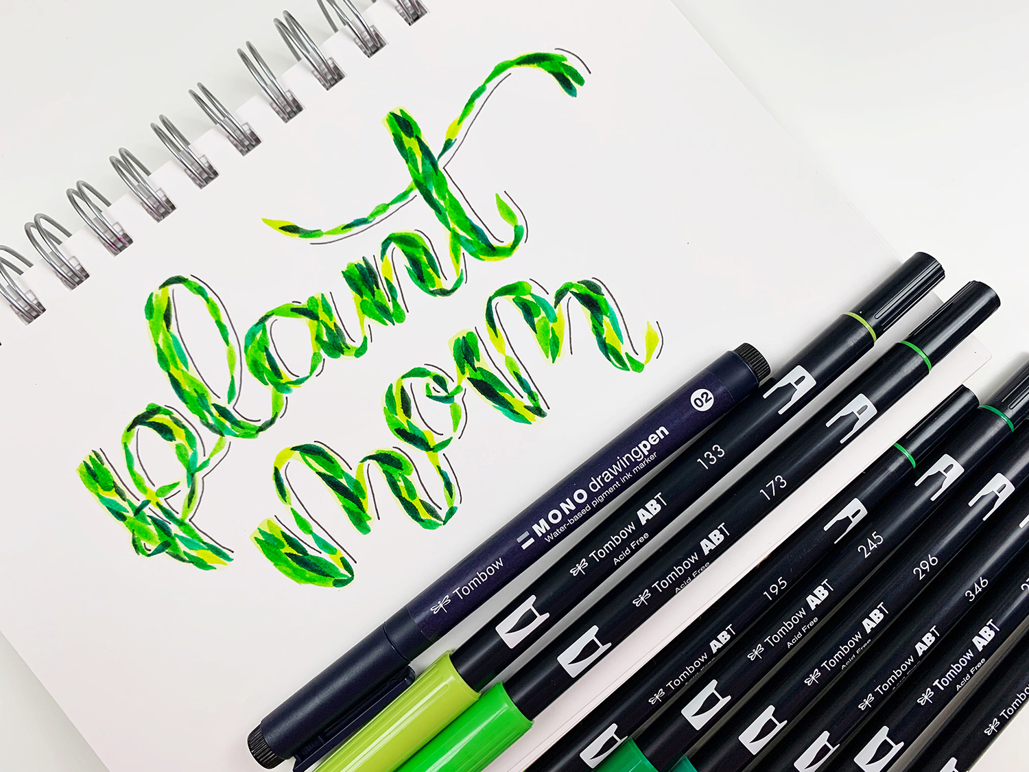 Easy Plant Mom Lettering With Dual Brush Pens - Tombow USA Blog