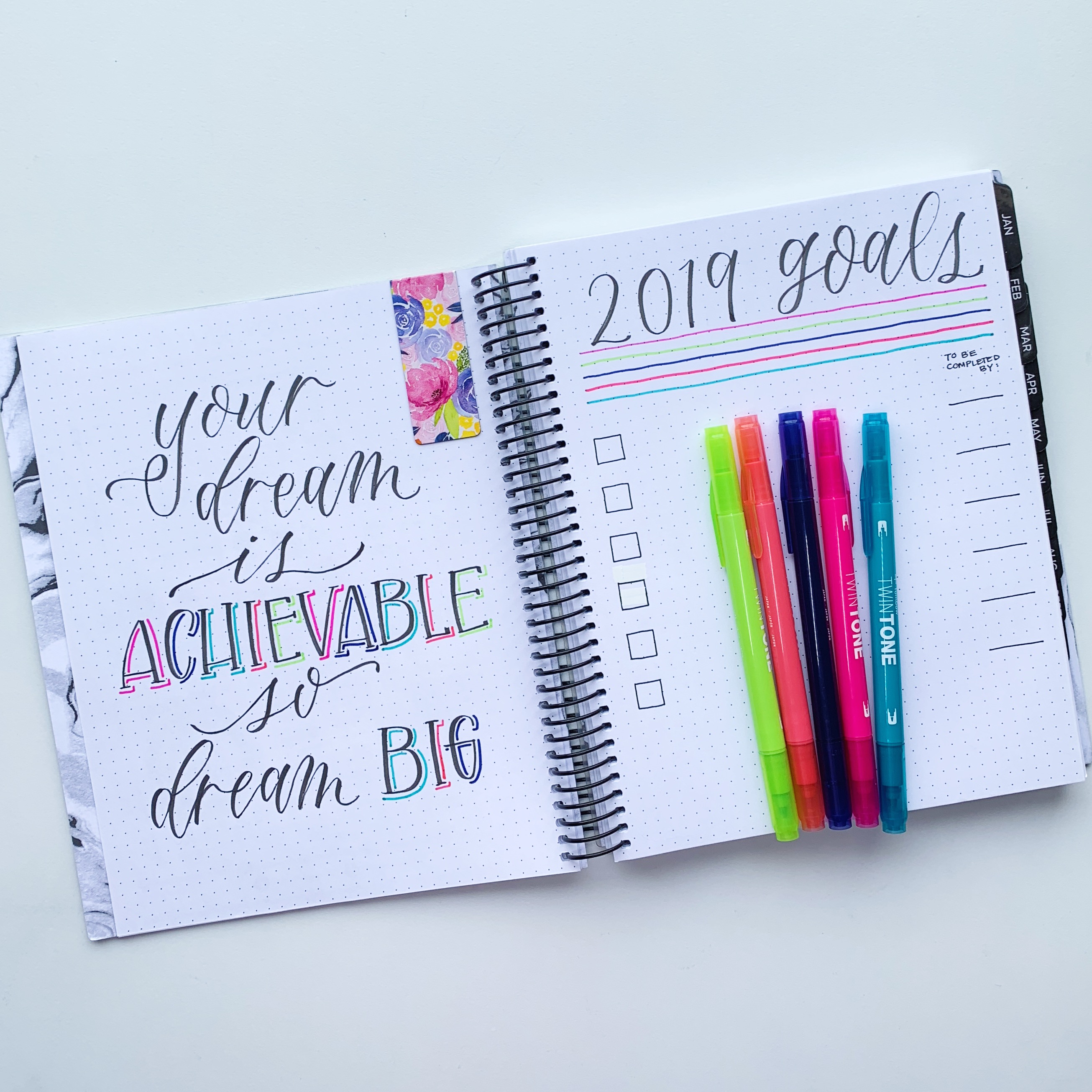 Dream Big Bullet Journal Printable